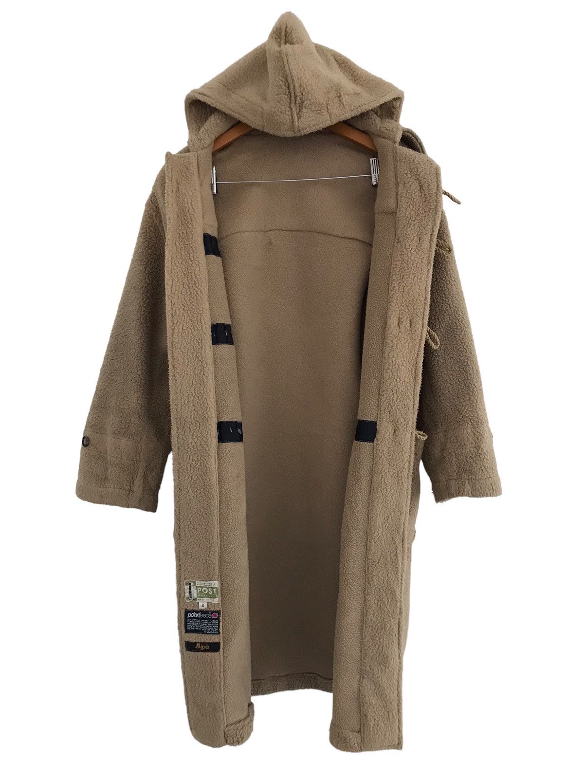Bape Bape x Post Overalls Fleece Long Duffle Coat Size US S / EU 44-46 / 1 - 1 Thumbnail