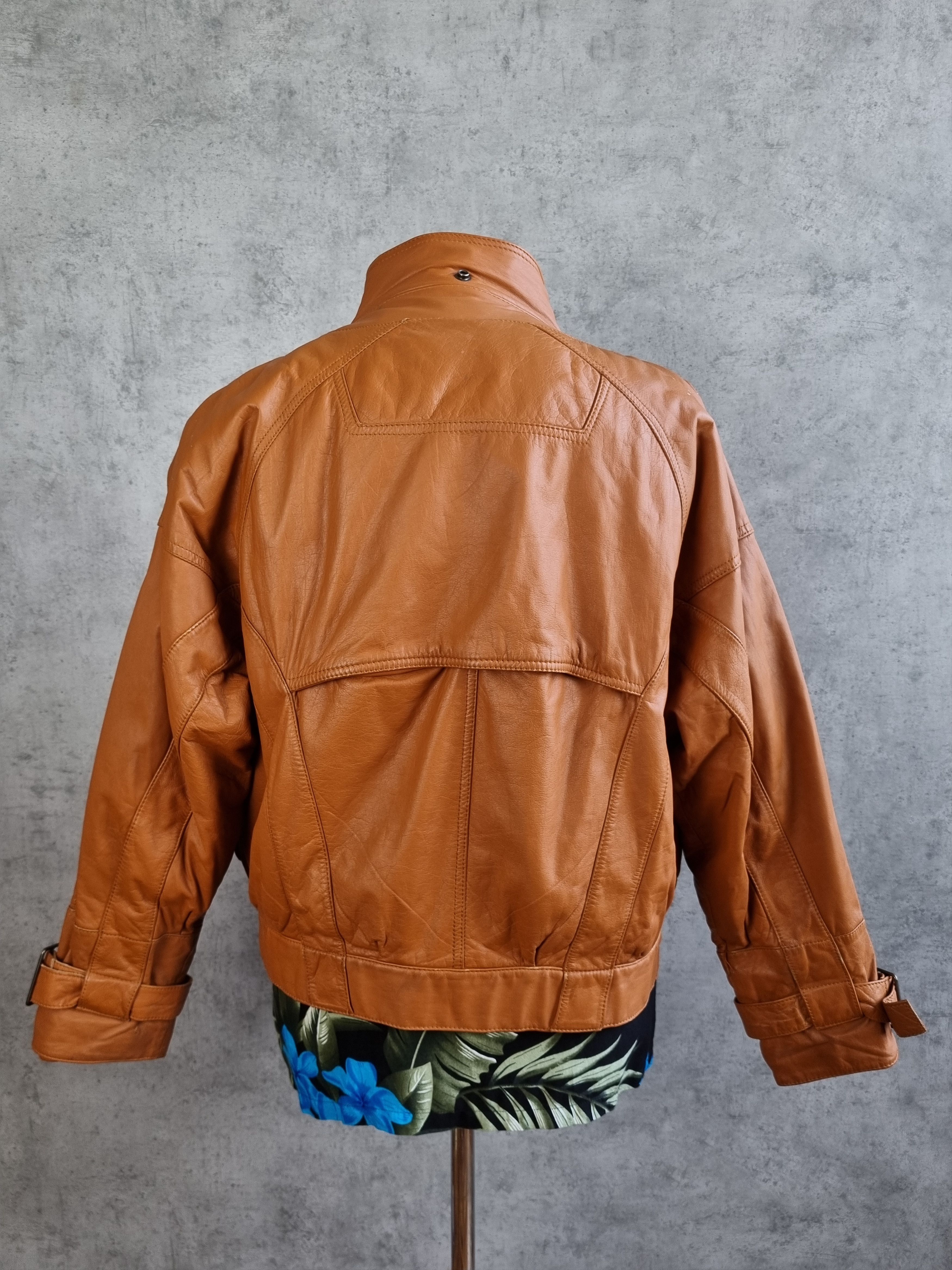 Vintage Rare 80s Real TAXI Driver Leather Jacket Size US M / EU 48-50 / 2 - 5 Thumbnail