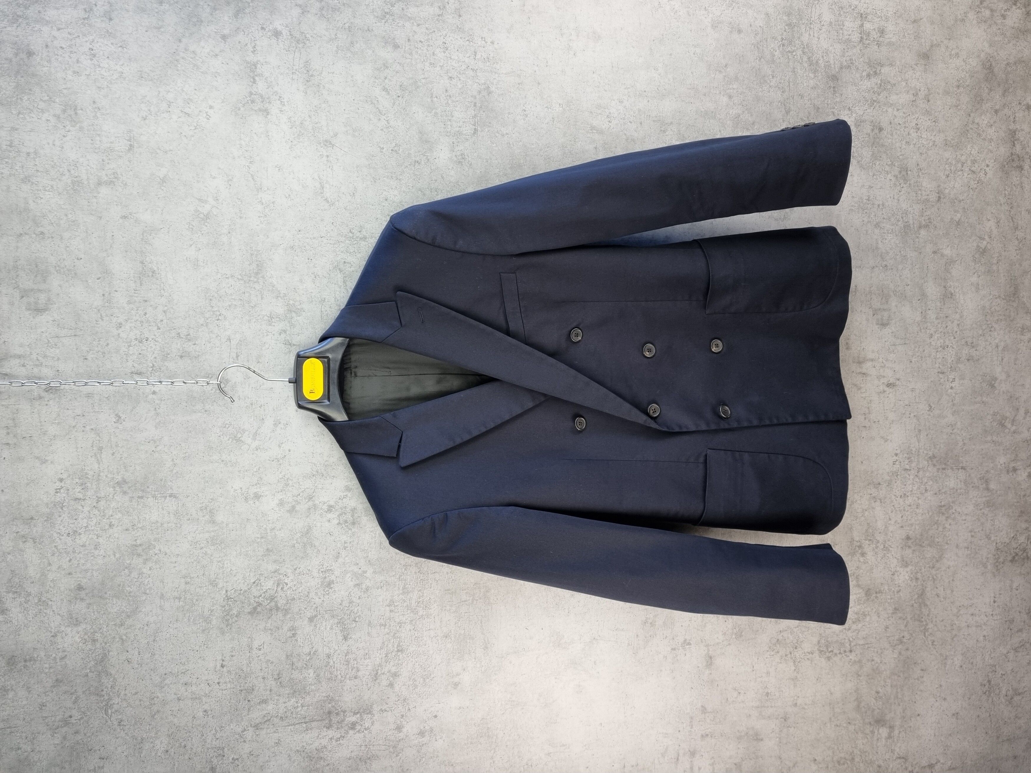 Pre-owned Prada Double Breasted Buttons Blazer In Navy In Deep Blue