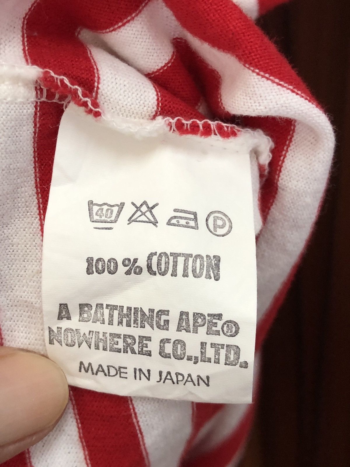 Bape Striped Long Sleeve Tee Size US M / EU 48-50 / 2 - 5 Thumbnail