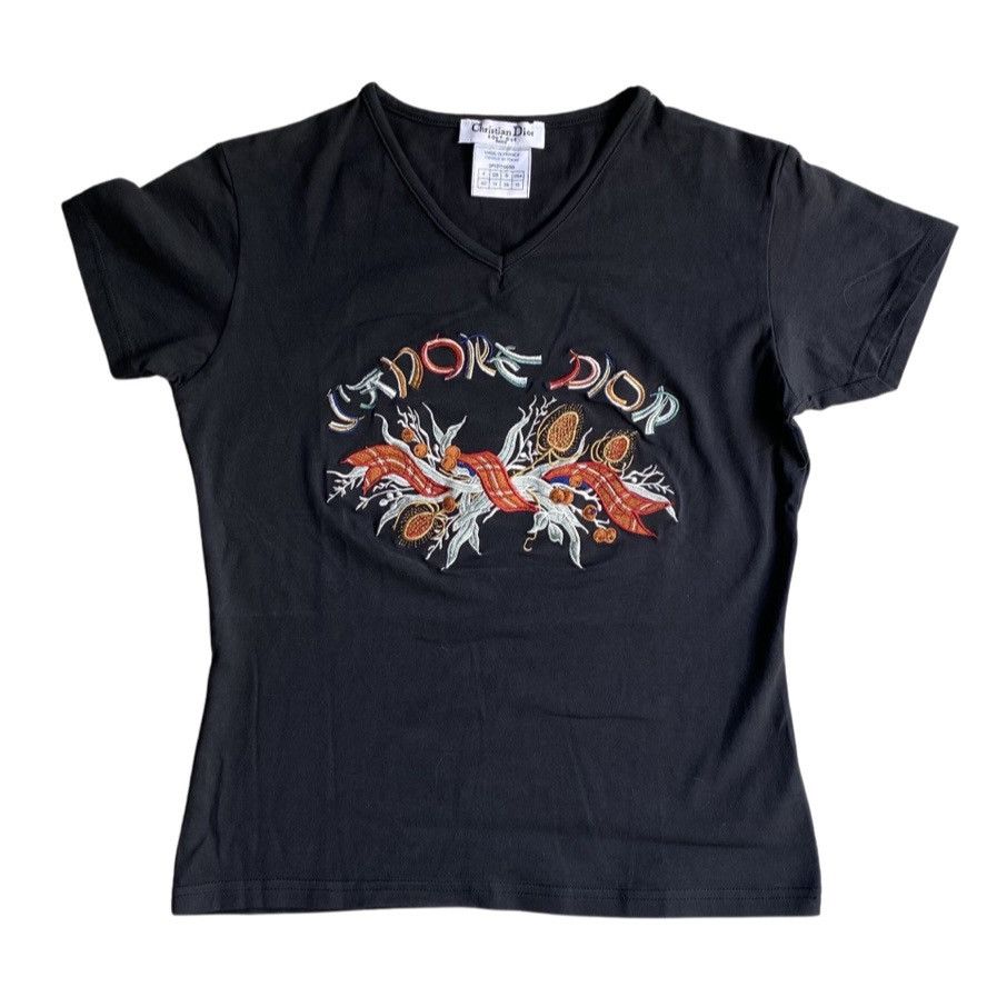 image of Dior By Galliano J’Adore Dior Embroidered in Black, Women's (Size Medium)