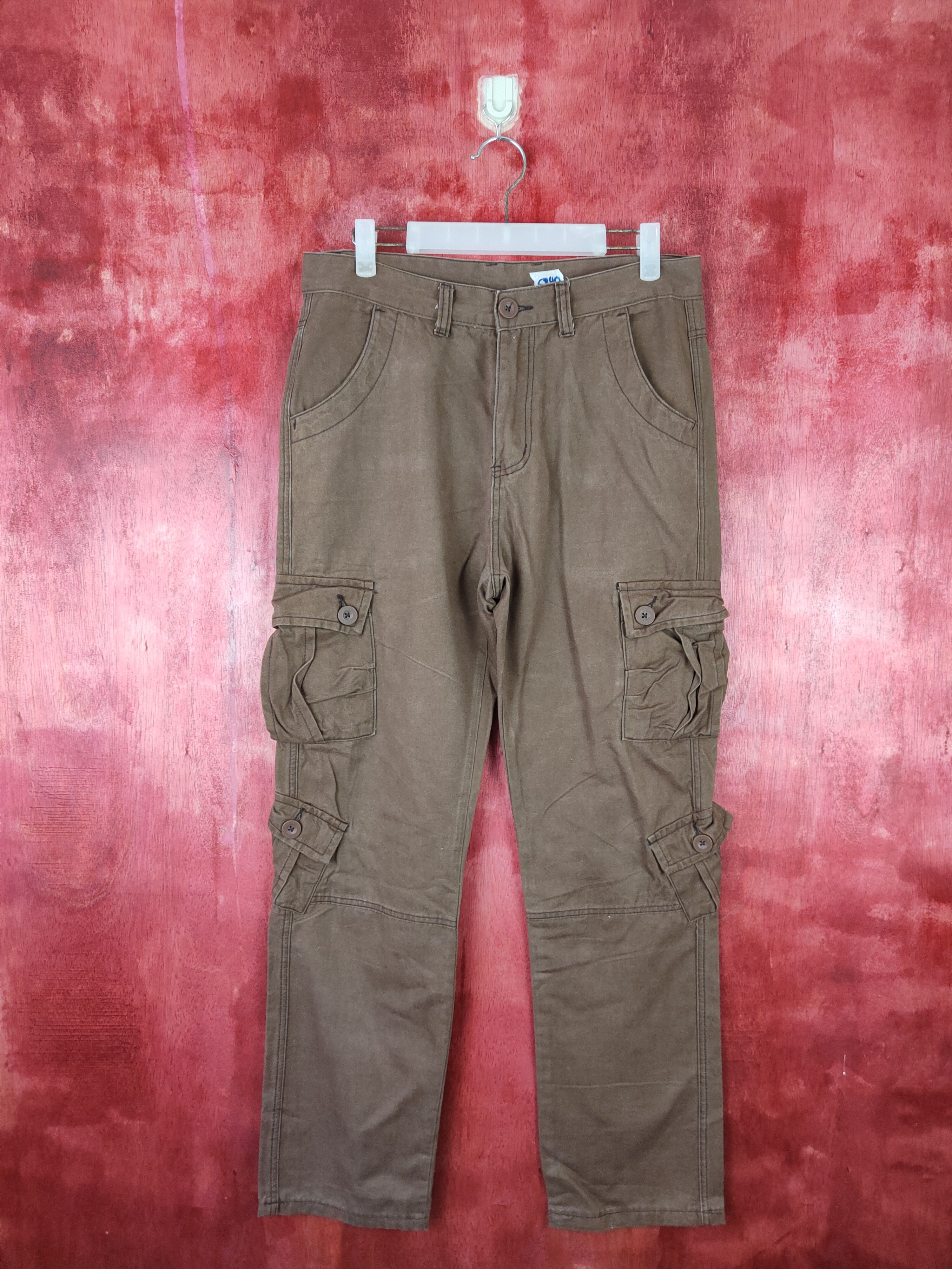 Japanese Brand Japanese Brand Dark Brown Multi Pocket Tactical Pants #S558 Size US 32 / EU 48 - 1 Thumbnail