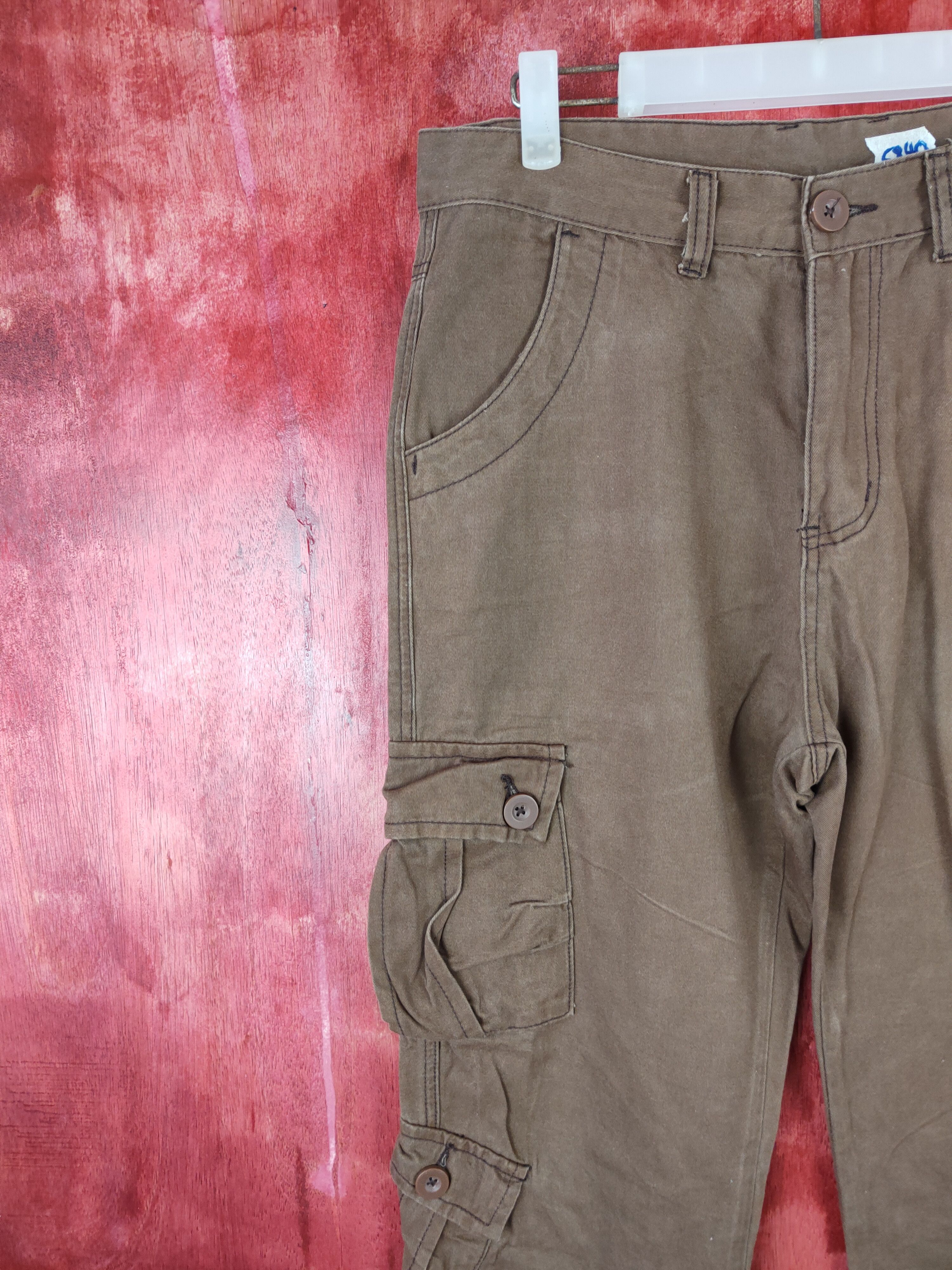 Japanese Brand Japanese Brand Dark Brown Multi Pocket Tactical Pants #S558 Size US 32 / EU 48 - 3 Thumbnail