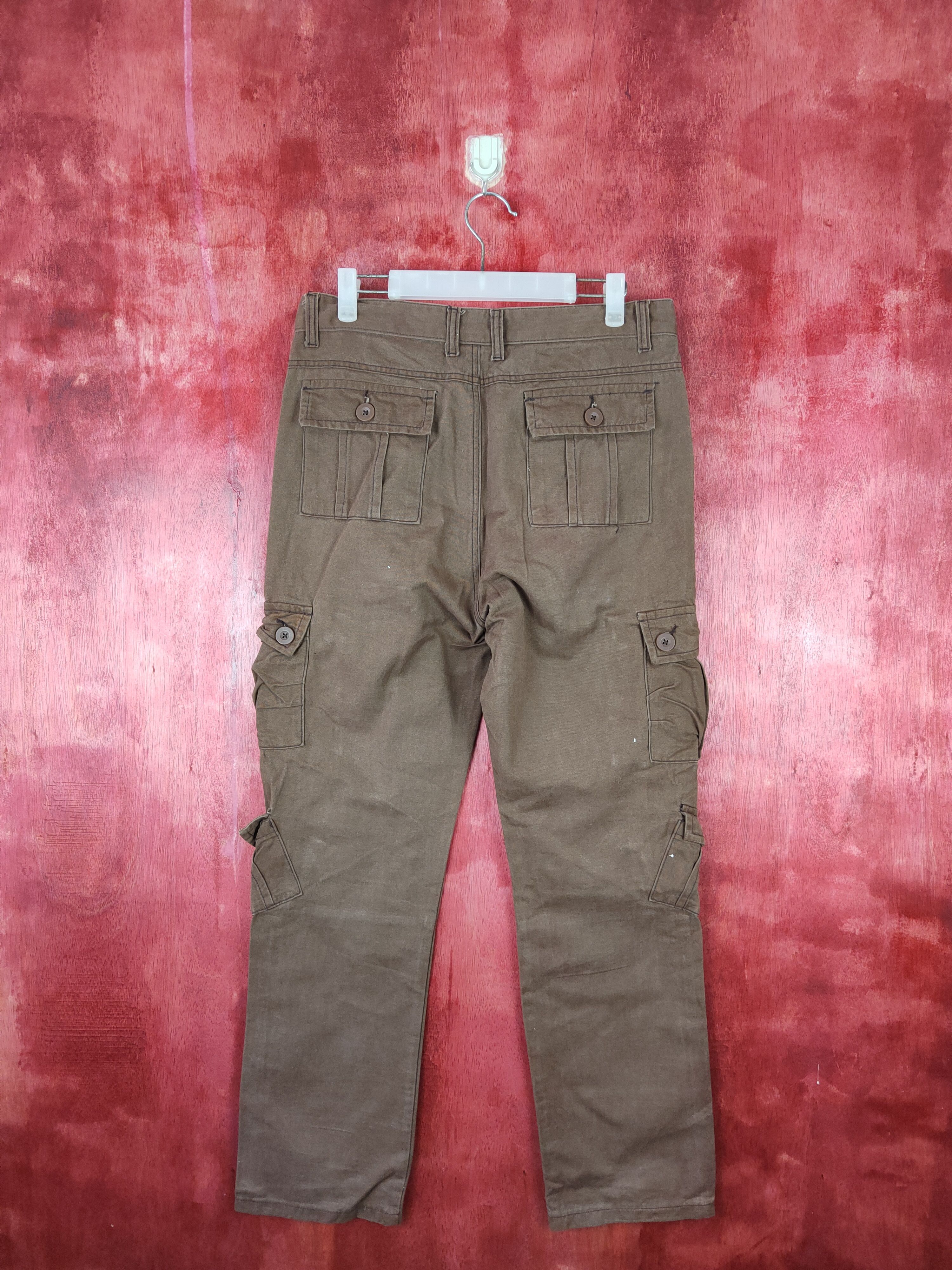 Japanese Brand Japanese Brand Dark Brown Multi Pocket Tactical Pants #S558 Size US 32 / EU 48 - 7 Thumbnail
