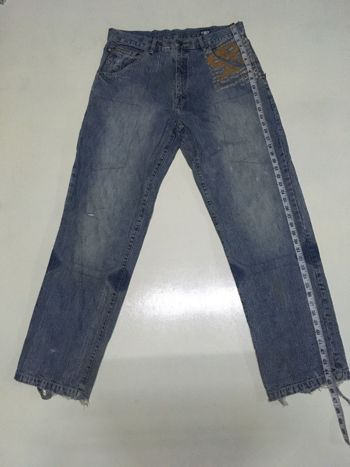 Pelle Pelle × Vintage Vintage pelle pelle marc buchanam carpenter distressed jeans Size US 36 / EU 52 - 2 Thumbnail