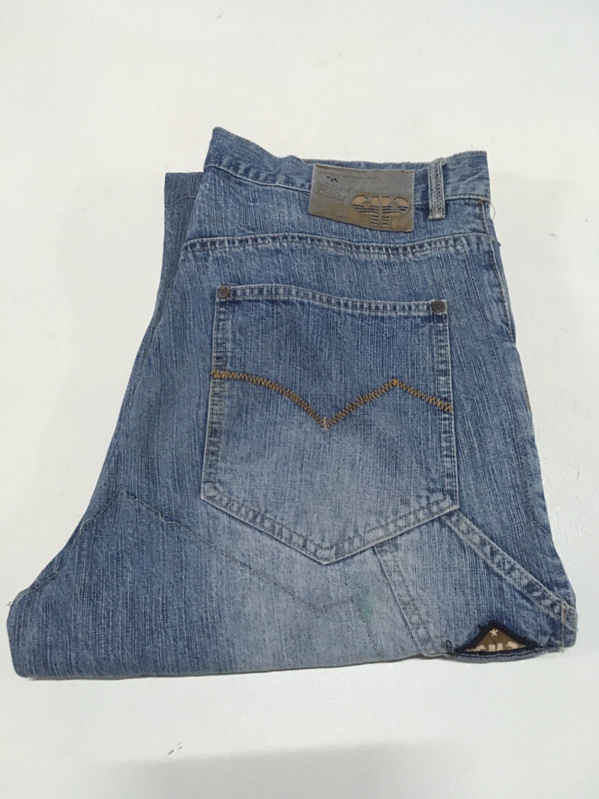 Pelle Pelle × Vintage Vintage pelle pelle marc buchanam carpenter distressed jeans Size US 36 / EU 52 - 1 Thumbnail