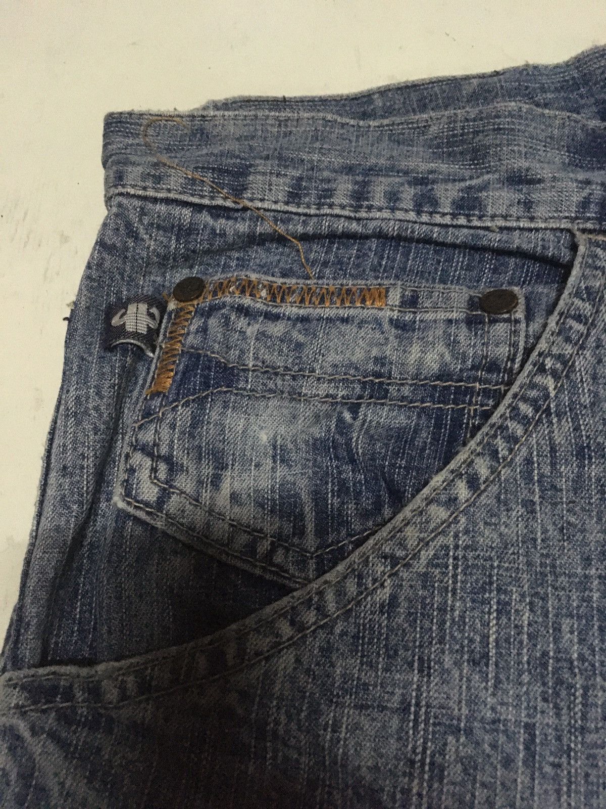 Pelle Pelle × Vintage Vintage pelle pelle marc buchanam carpenter distressed jeans Size US 36 / EU 52 - 9 Thumbnail