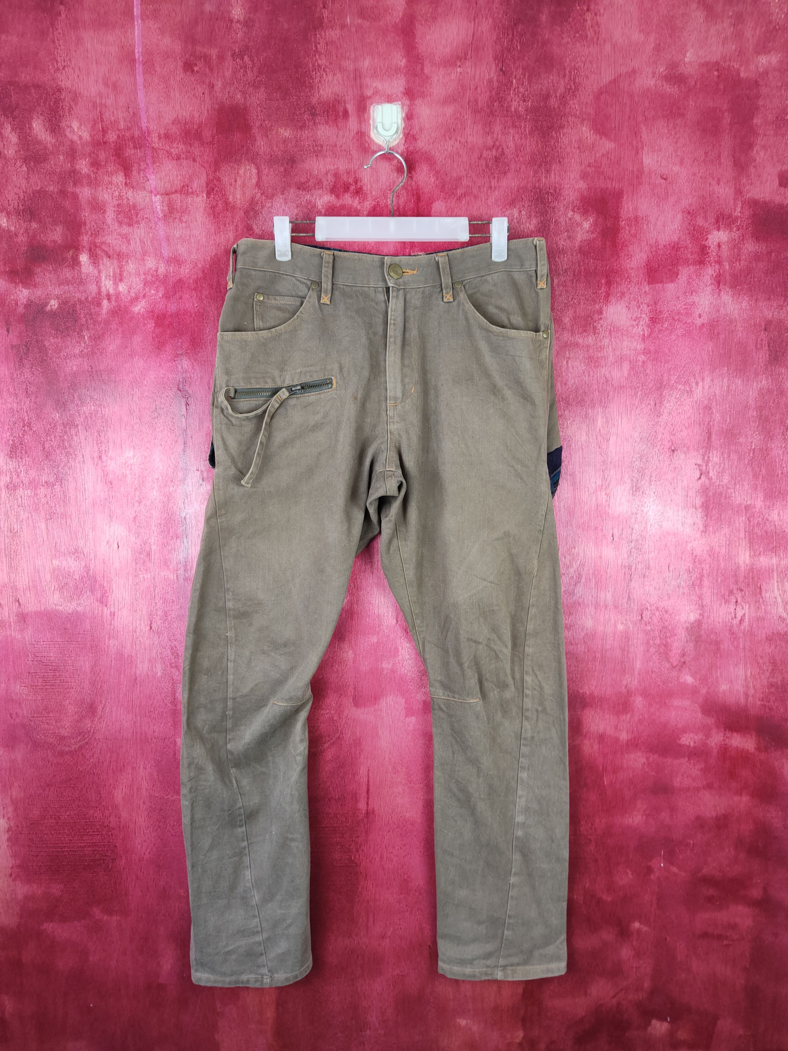 Japanese Brand × Vintage Conquest Dark Brown Faded Multi Pocket Cargo Pants #S563 Size US 32 / EU 48 - 1 Thumbnail