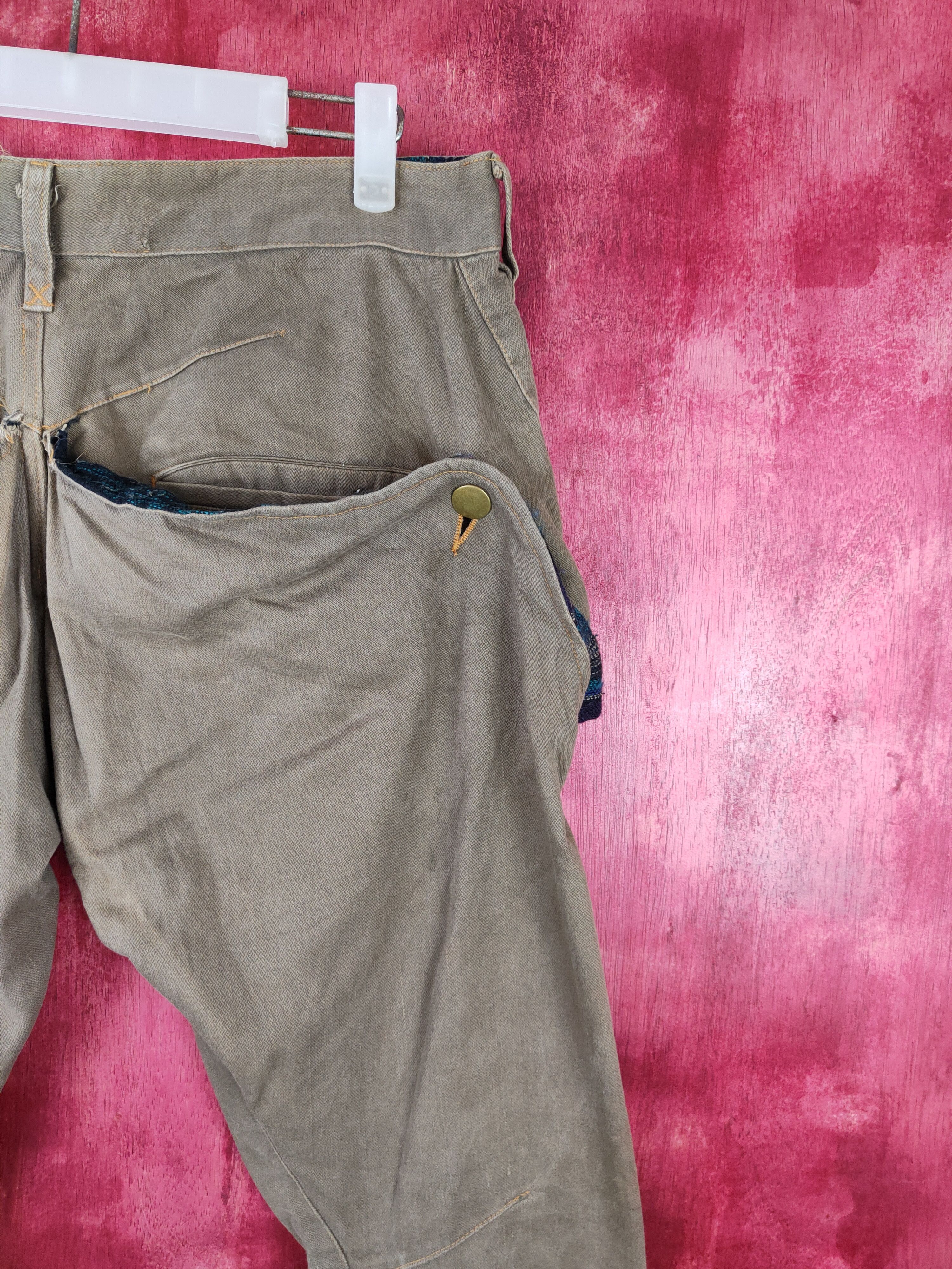 Japanese Brand × Vintage Conquest Dark Brown Faded Multi Pocket Cargo Pants #S563 Size US 32 / EU 48 - 12 Thumbnail