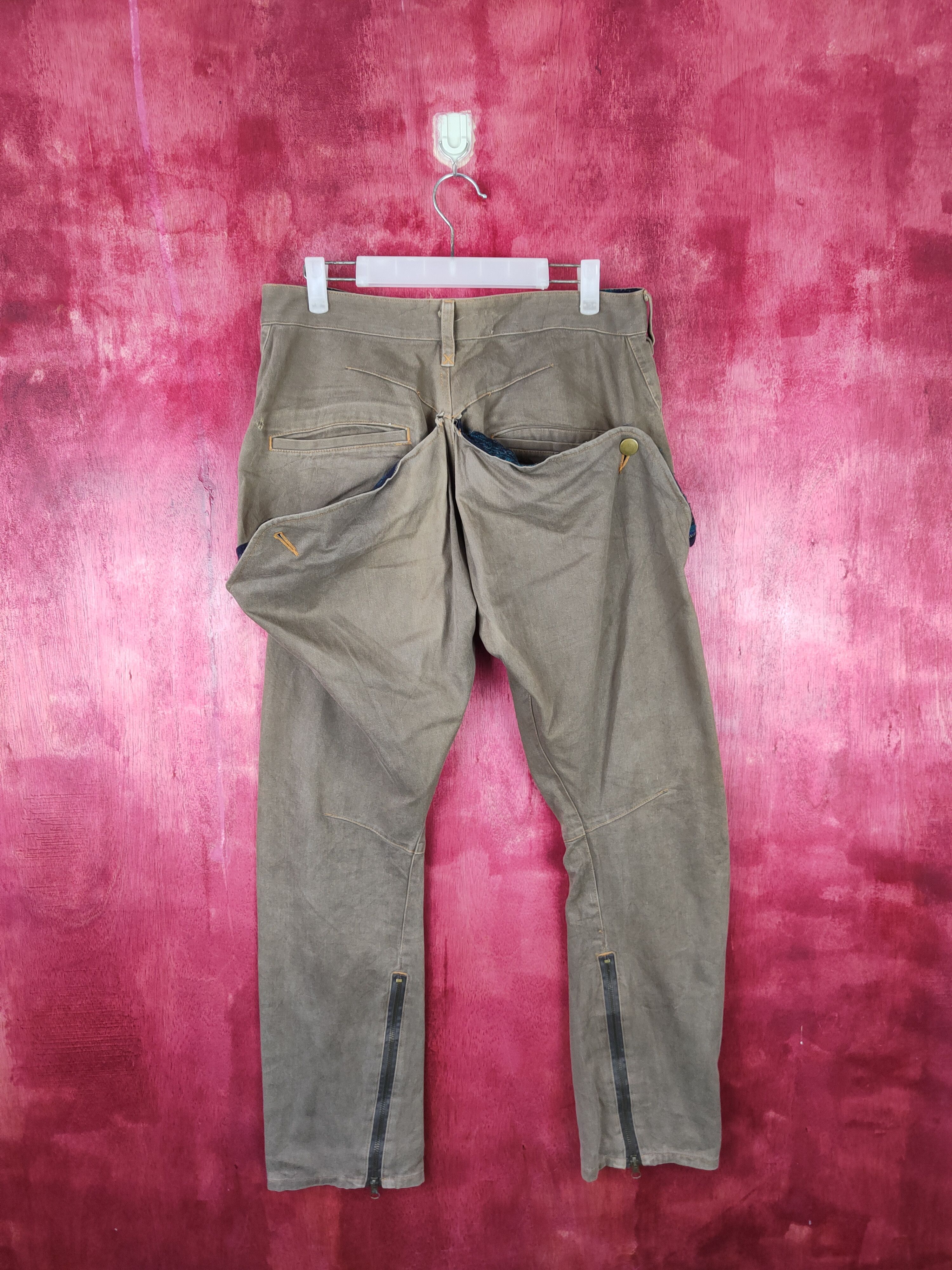 Japanese Brand × Vintage Conquest Dark Brown Faded Multi Pocket Cargo Pants #S563 Size US 32 / EU 48 - 7 Thumbnail