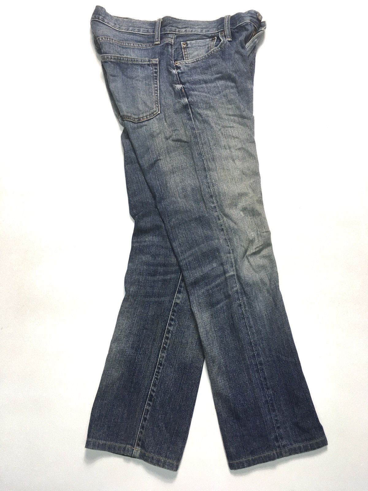 Japanese Brand × Uniqlo × Vintage Vintage uniqlo regular fit distressed selvage jeans japan Size US 30 / EU 46 - 9 Thumbnail