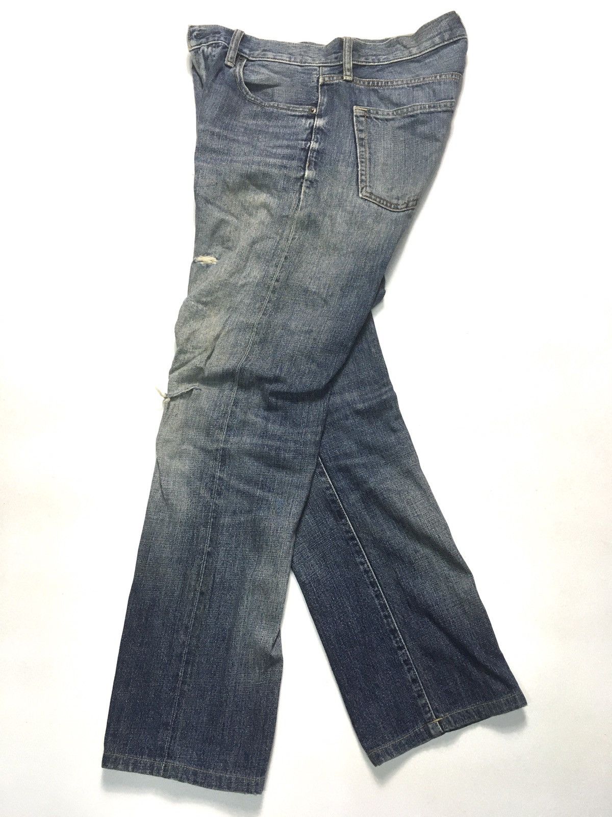 Japanese Brand × Uniqlo × Vintage Vintage uniqlo regular fit distressed selvage jeans japan Size US 30 / EU 46 - 10 Thumbnail