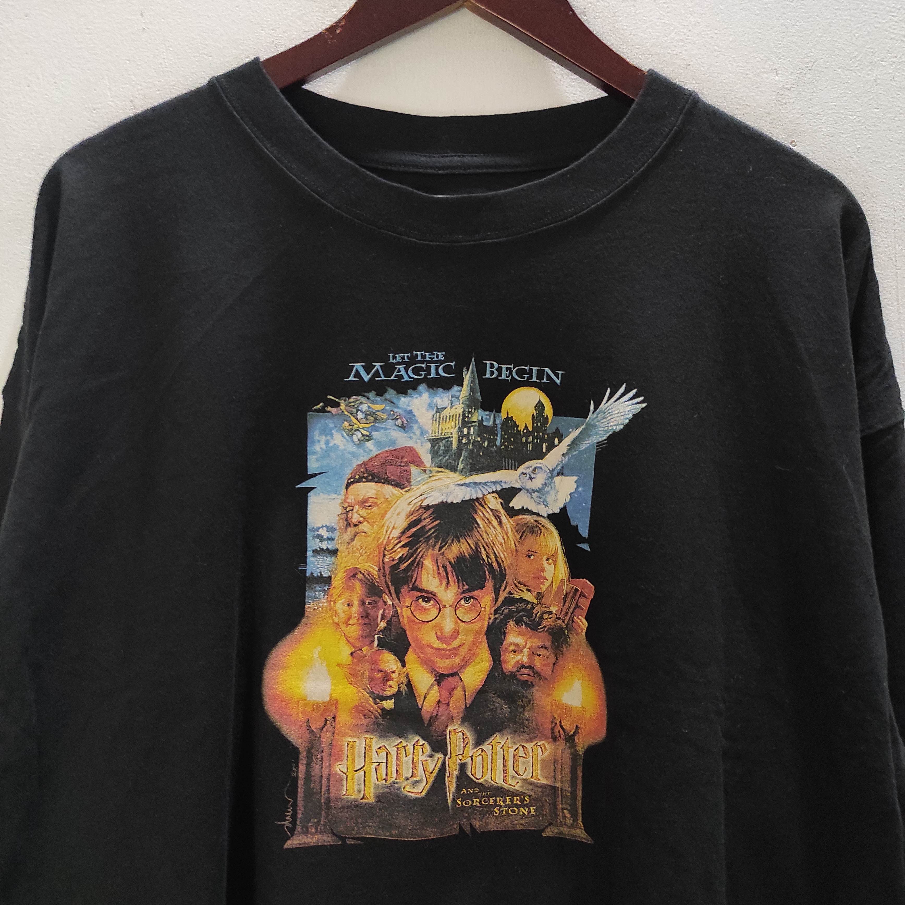 Vintage Harry Potter and the Sorcerers Stone Shirt Size US L / EU 52-54 / 3 - 2 Thumbnail