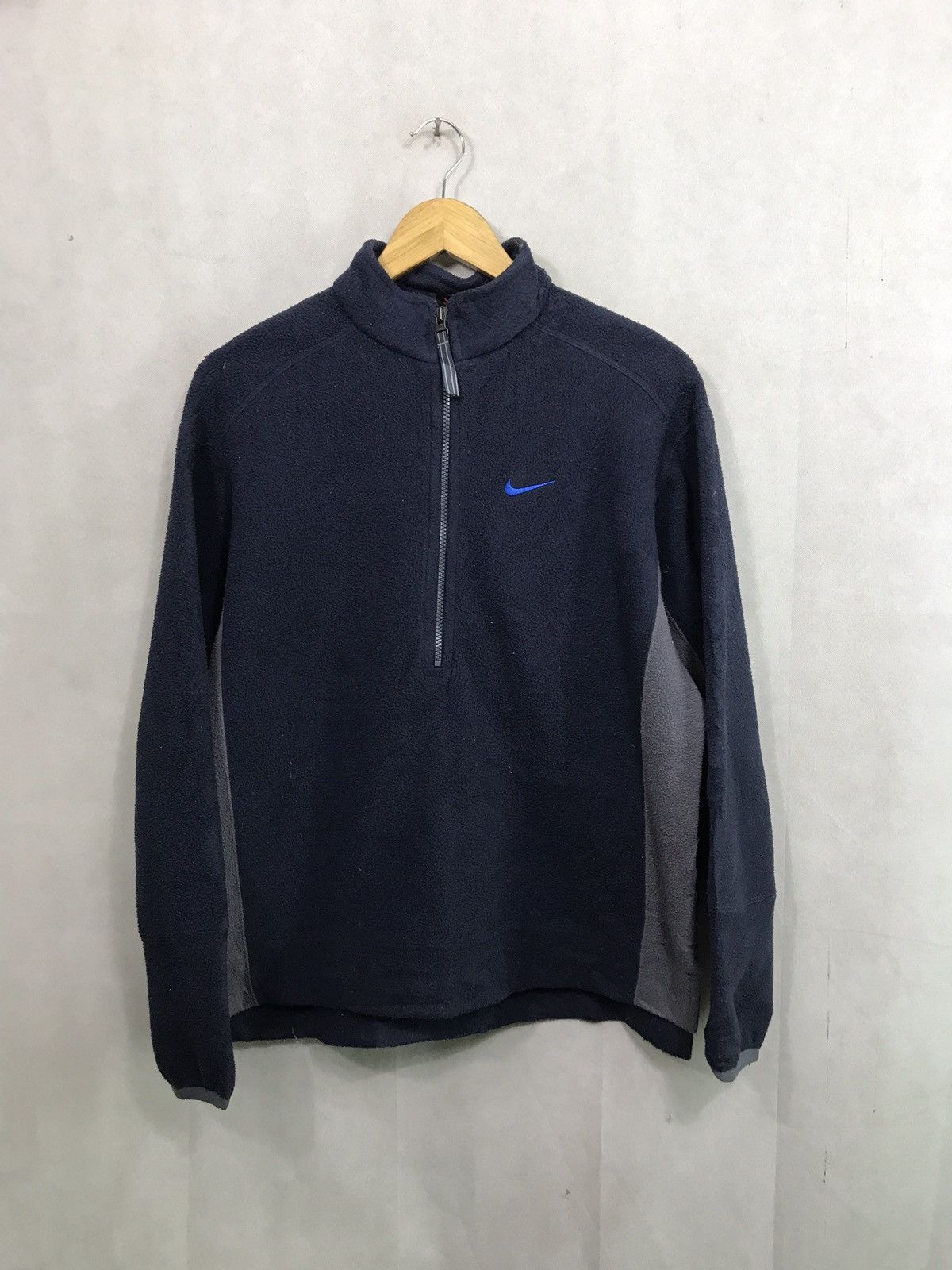 Nike VINTAGE 90s NIKE ANORAK FLEECE Size US L / EU 52-54 / 3 - 1 Thumbnail