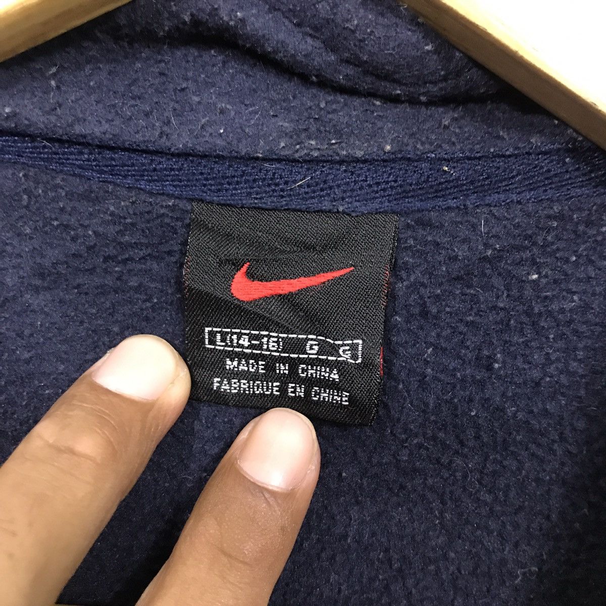 Nike VINTAGE 90s NIKE ANORAK FLEECE Size US L / EU 52-54 / 3 - 6 Thumbnail
