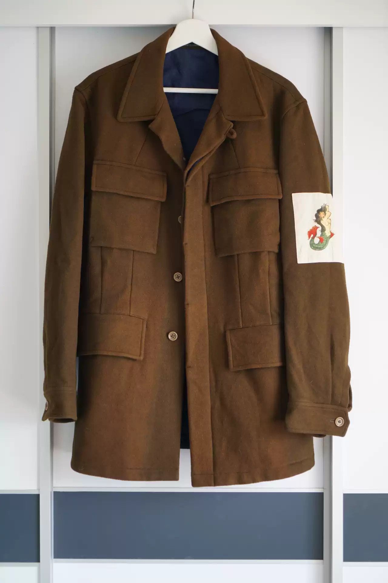 Yohji Yamamoto Yohji Yamamoto 03aw Mermaid Armband Coat Size US L / EU 52-54 / 3 - 1 Thumbnail