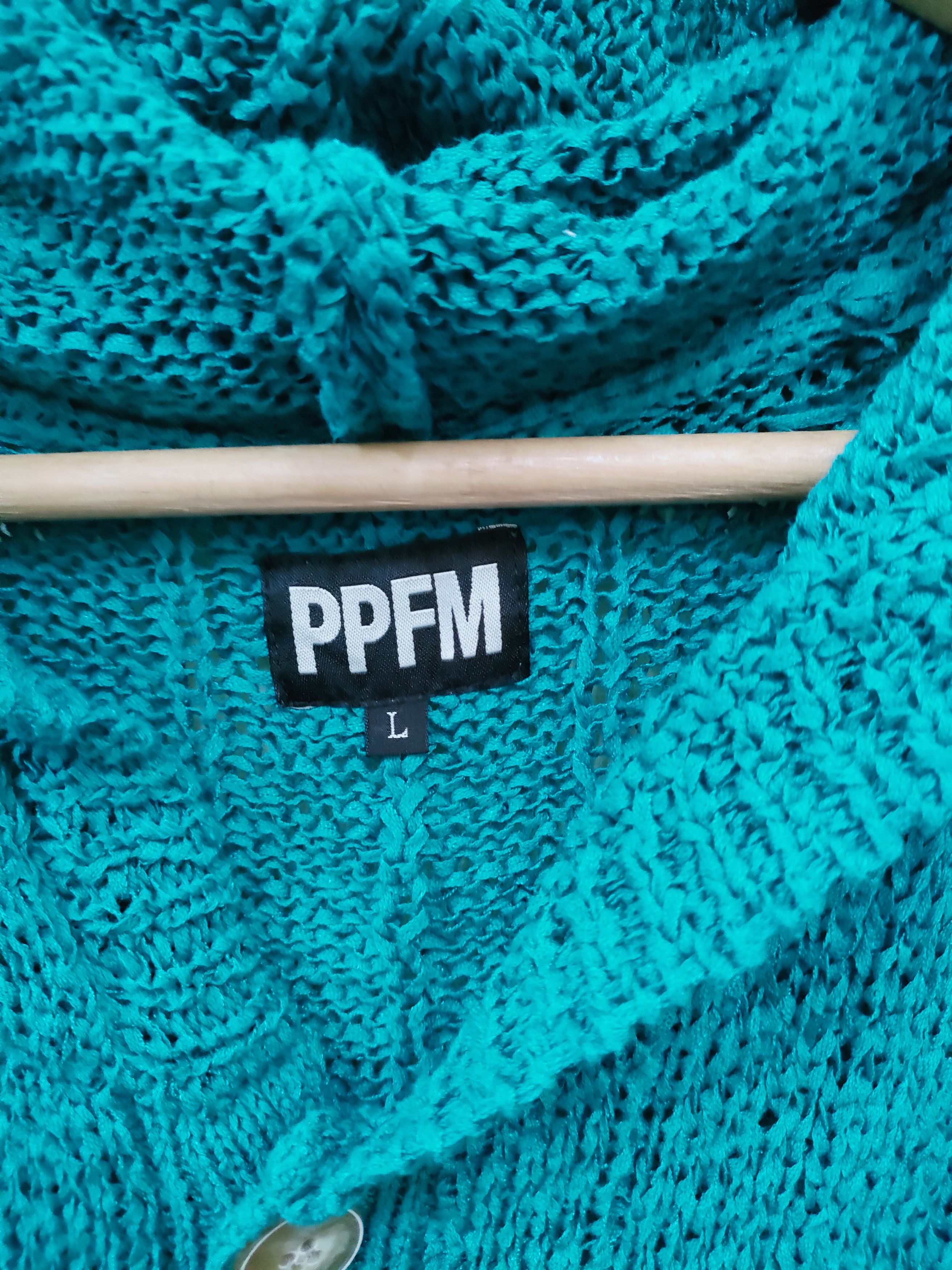 Japanese Brand × PPFM PPFM Knitwear Hoodie Size US L / EU 52-54 / 3 - 4 Thumbnail
