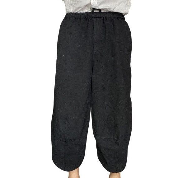 Comme des Garcons Black Wool 3D Knees Balloon Pants Size US 32 / EU 48 - 2 Thumbnail