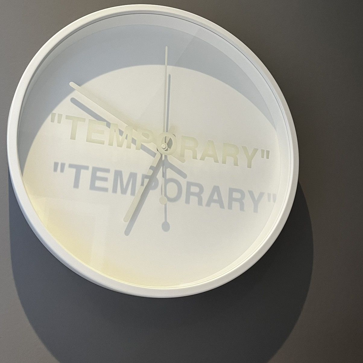 Ikea × Virgil Abloh Virgil Abloh Ikea “TEMPORARY” clock