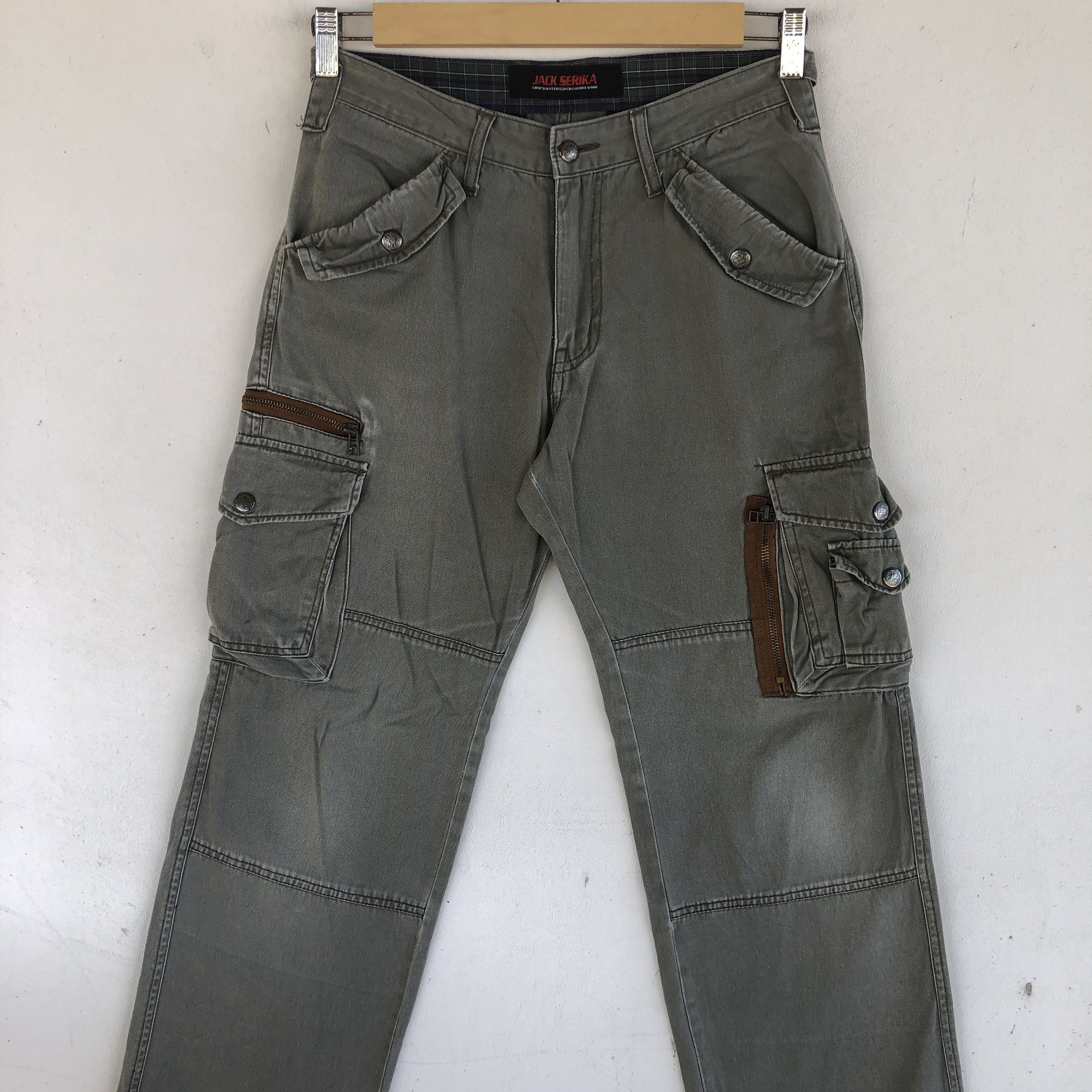 Japanese Brand × Vintage Vintage Japanese Cargo Pants Multi Pocket Utility Trousers Size 28" / US 6 / IT 42 - 5 Thumbnail