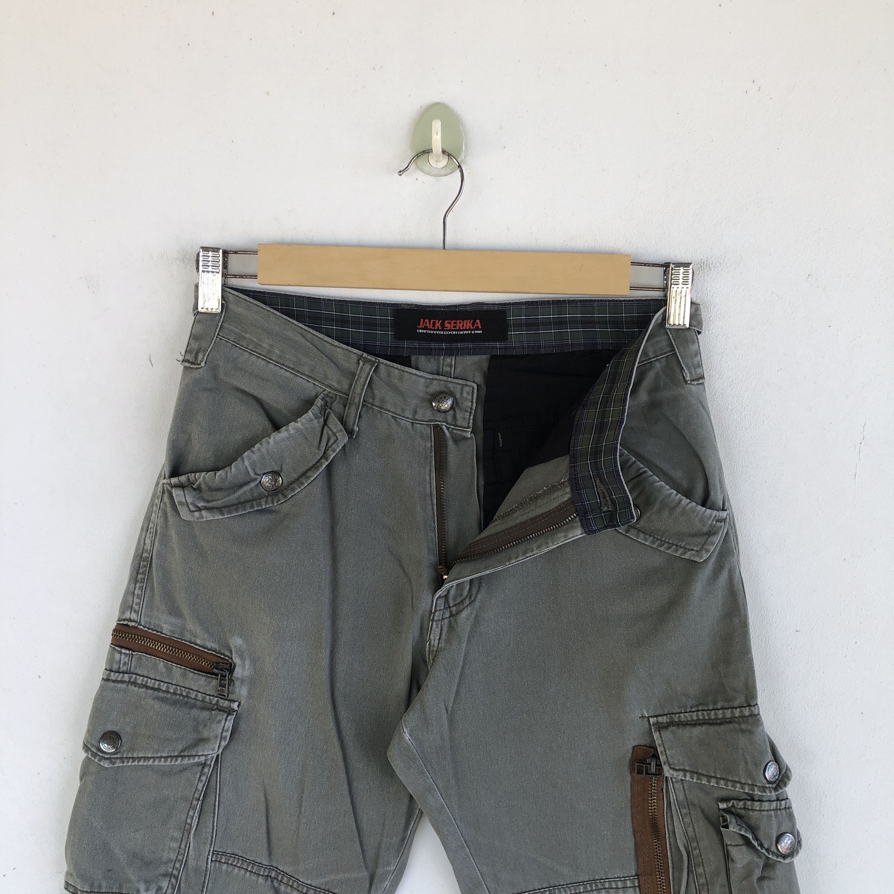 Japanese Brand × Vintage Vintage Japanese Cargo Pants Multi Pocket Utility Trousers Size 28" / US 6 / IT 42 - 8 Thumbnail