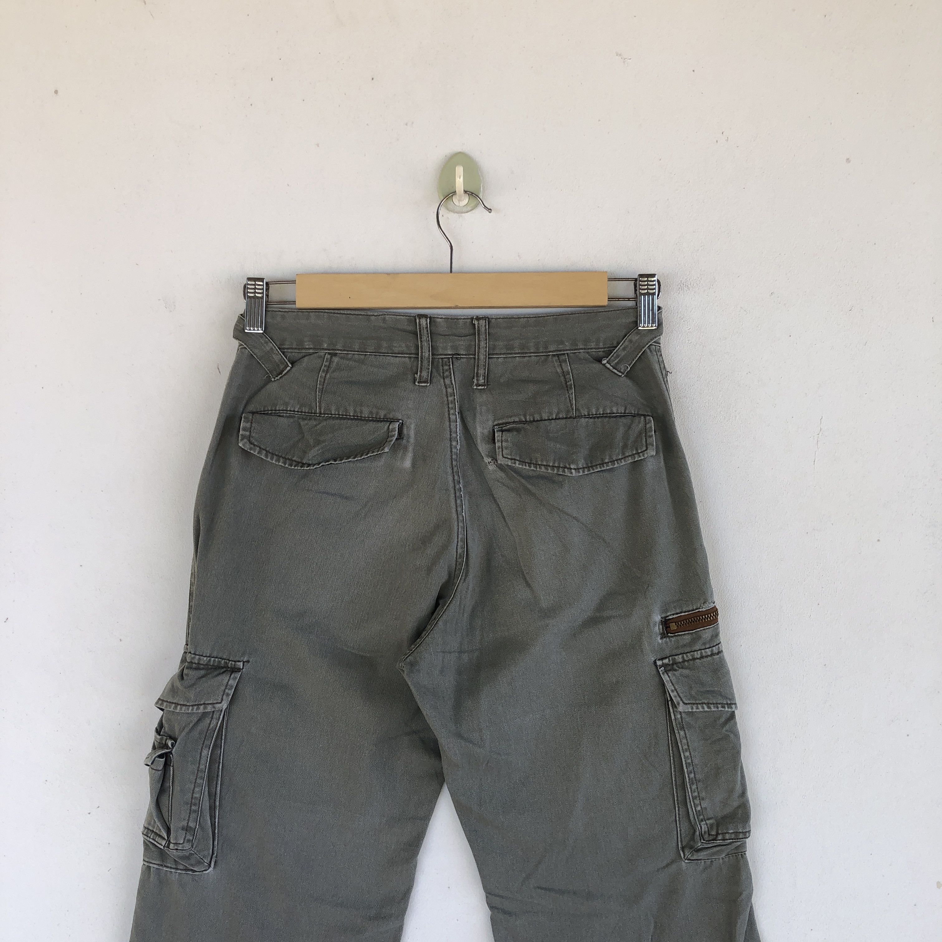 Japanese Brand × Vintage Vintage Japanese Cargo Pants Multi Pocket Utility Trousers Size 28" / US 6 / IT 42 - 4 Thumbnail