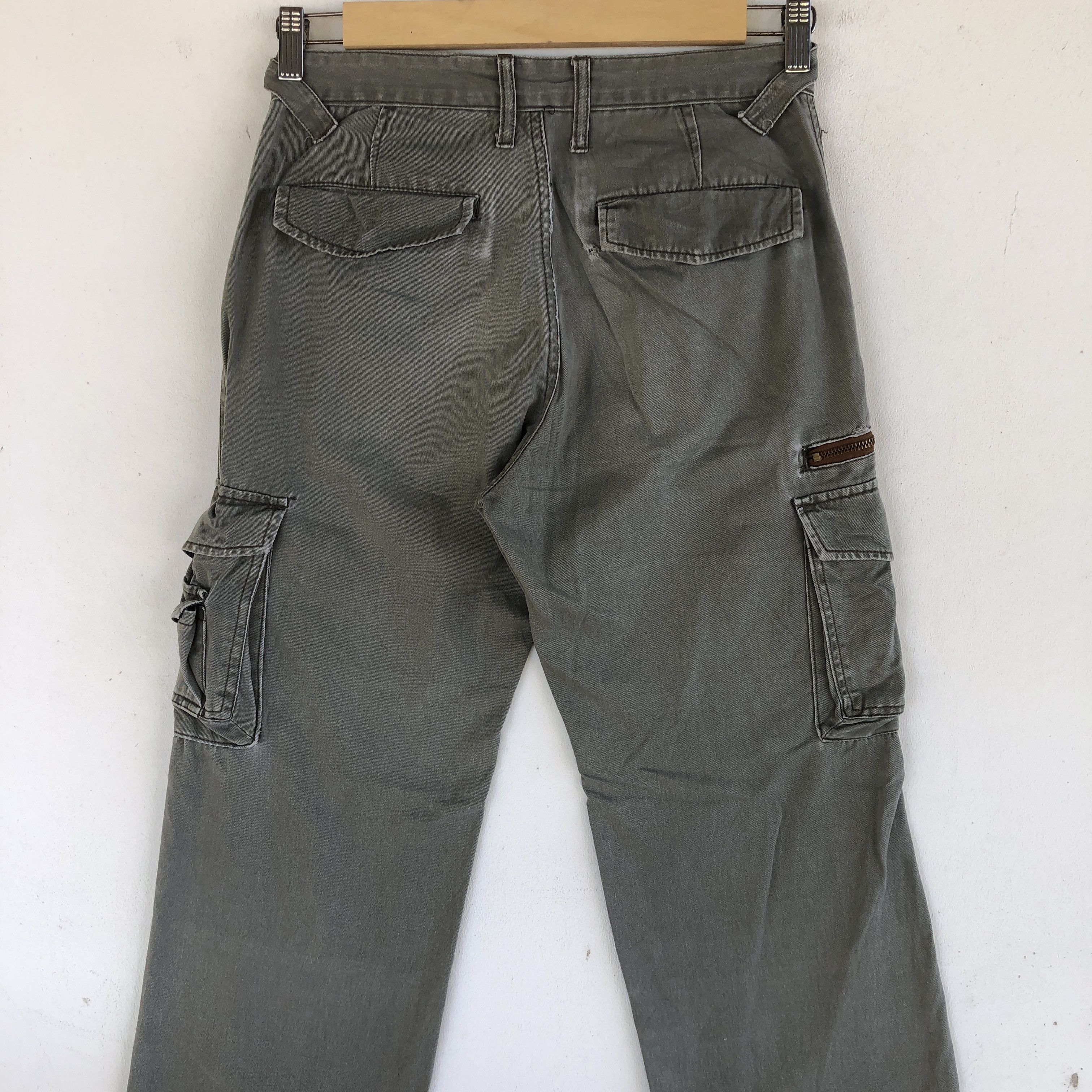 Japanese Brand × Vintage Vintage Japanese Cargo Pants Multi Pocket Utility Trousers Size 28" / US 6 / IT 42 - 6 Thumbnail