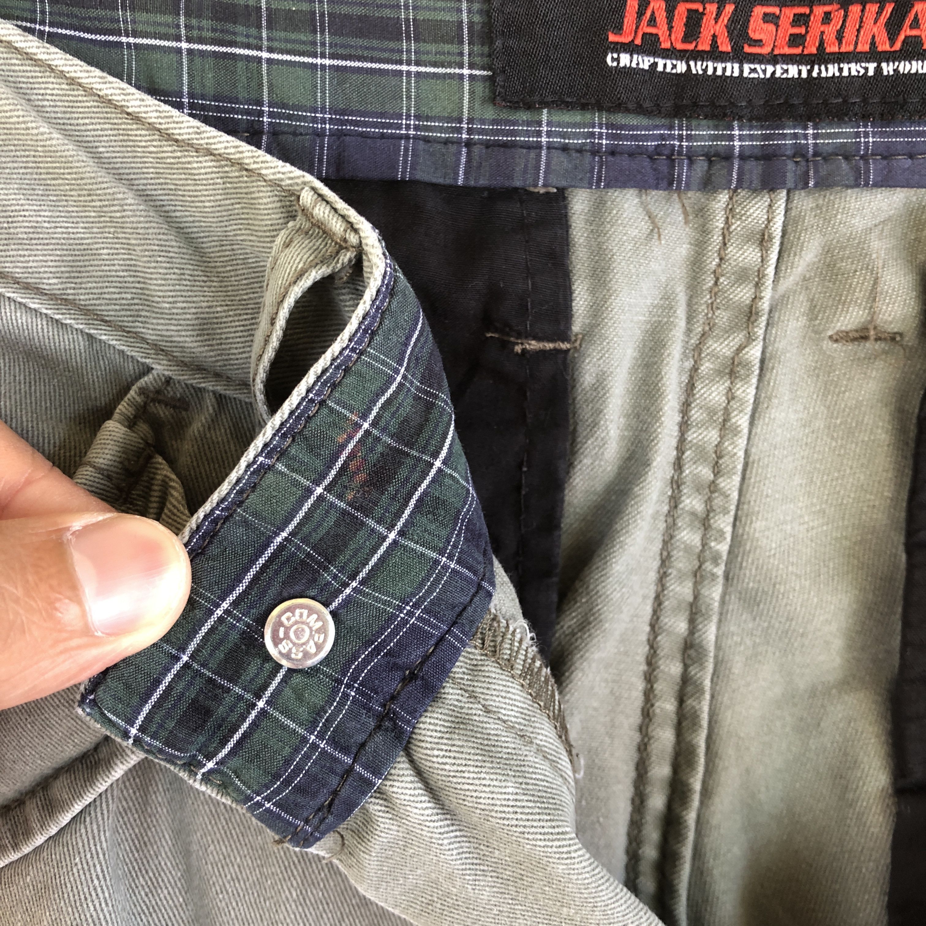 Japanese Brand × Vintage Vintage Japanese Cargo Pants Multi Pocket Utility Trousers Size 28" / US 6 / IT 42 - 9 Thumbnail