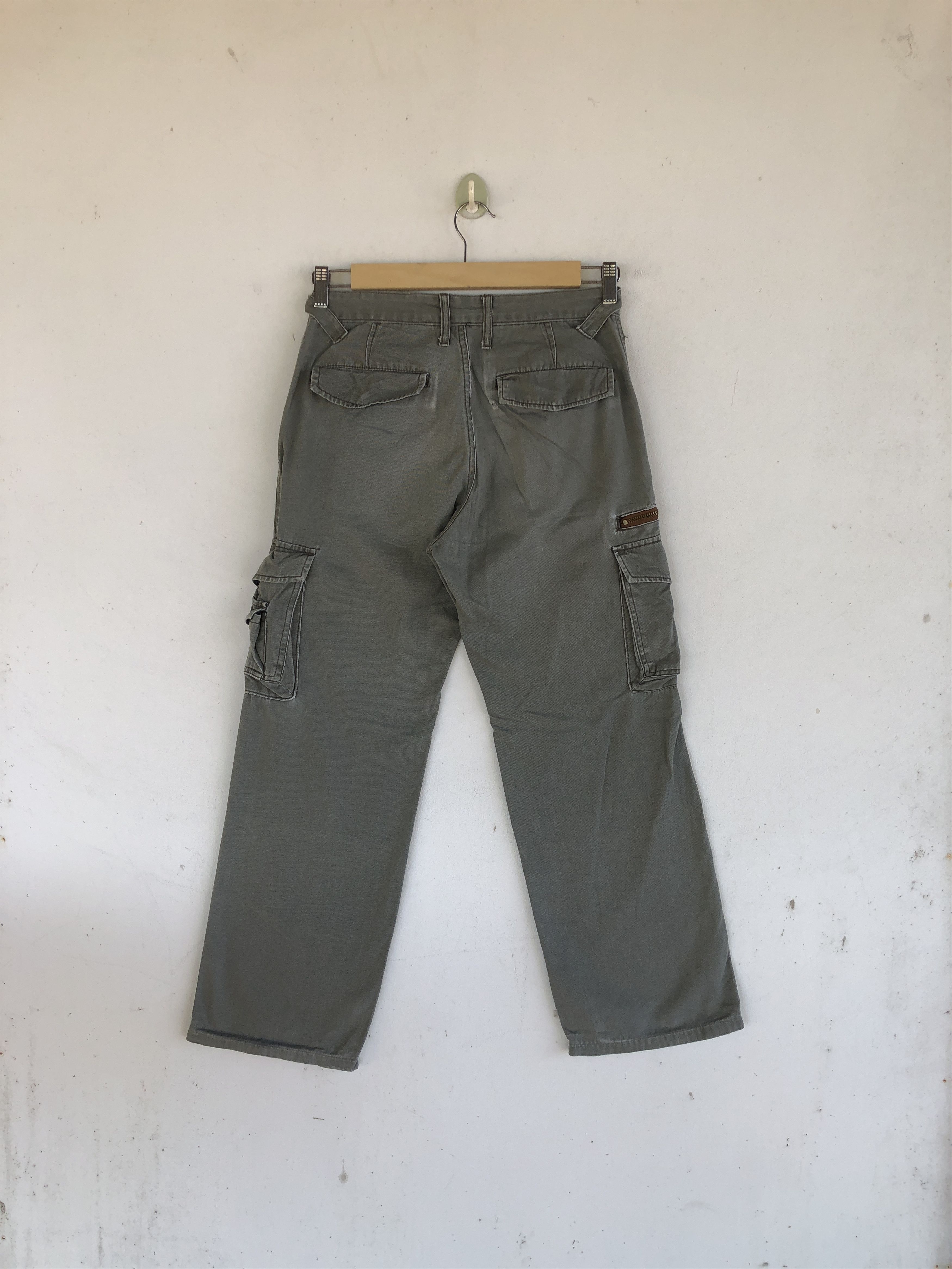 Japanese Brand × Vintage Vintage Japanese Cargo Pants Multi Pocket Utility Trousers Size 28" / US 6 / IT 42 - 2 Thumbnail