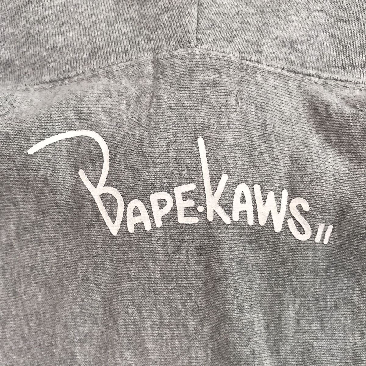 Bape × Kaws BAPE × kaws ASNKA logo full zip hoodie a bathing ape Size US L / EU 52-54 / 3 - 4 Thumbnail