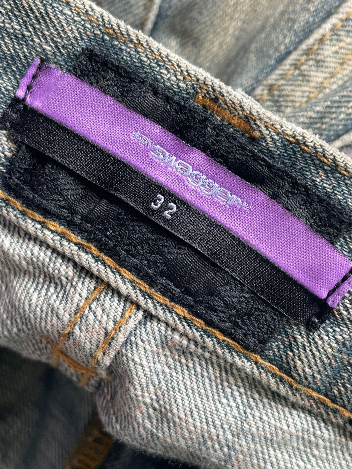 Japanese Brand × Swagger Vintage Swagger Selvedge Custom Distressed Size US 36 / EU 52 - 19 Thumbnail