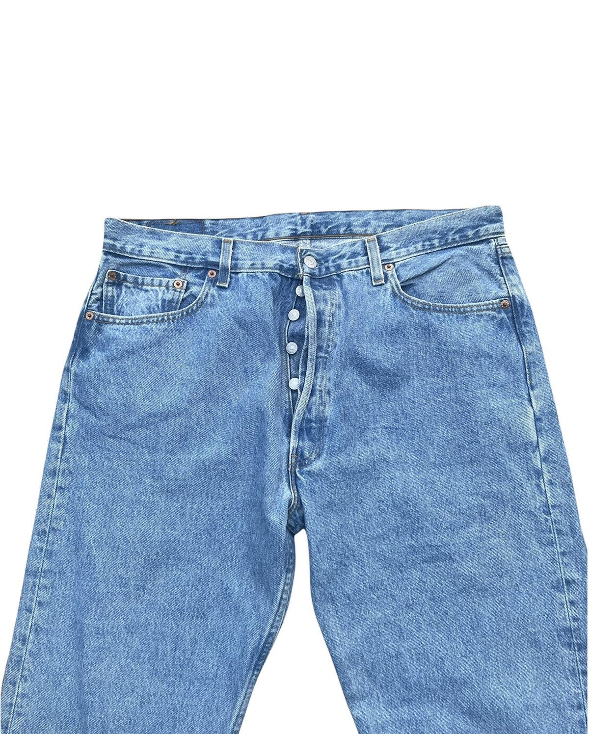 Levi's Vintage Levis 501 1996 Usa Denim Size US 37 - 3 Thumbnail