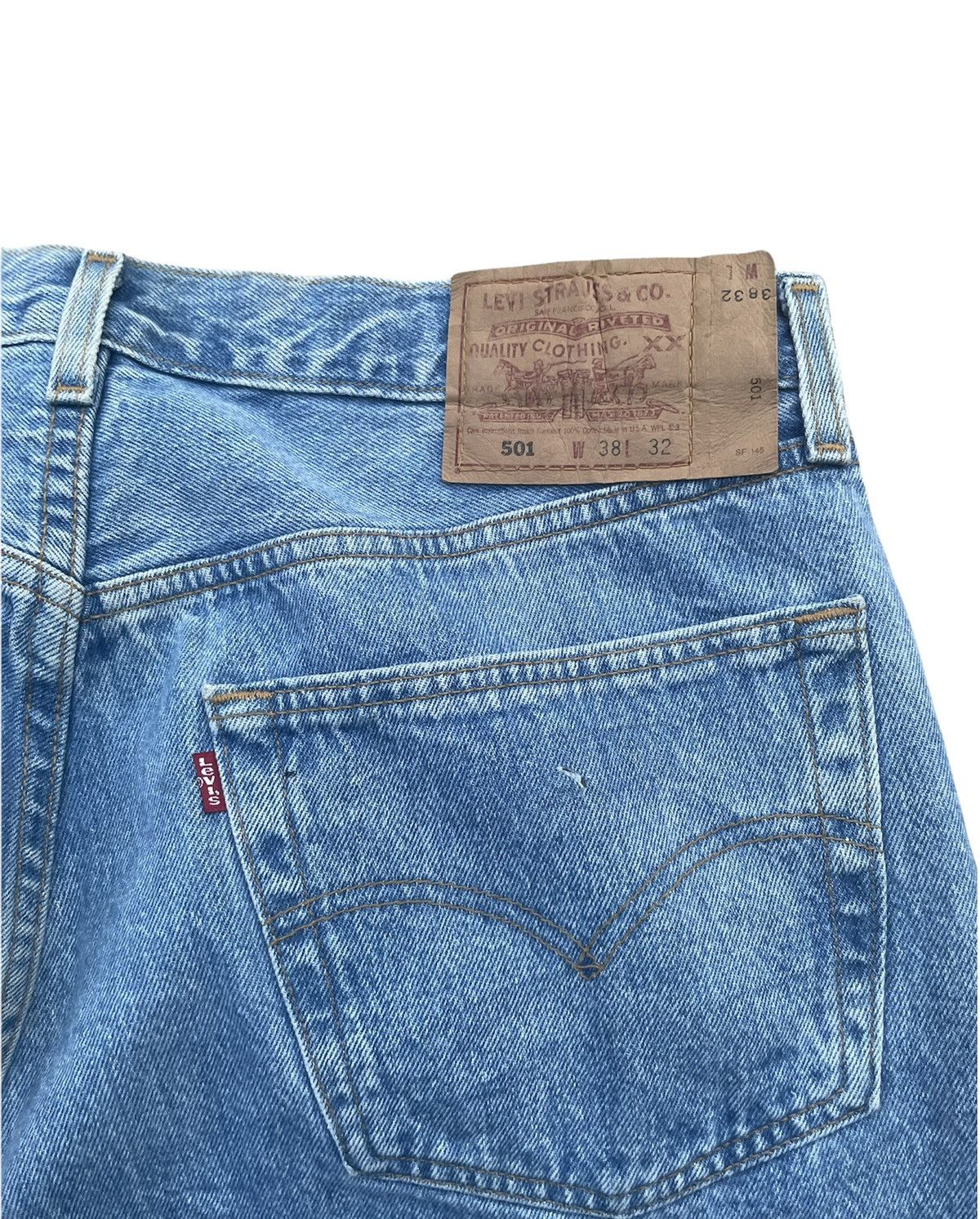 Levi's Vintage Levis 501 1996 Usa Denim Size US 37 - 9 Thumbnail