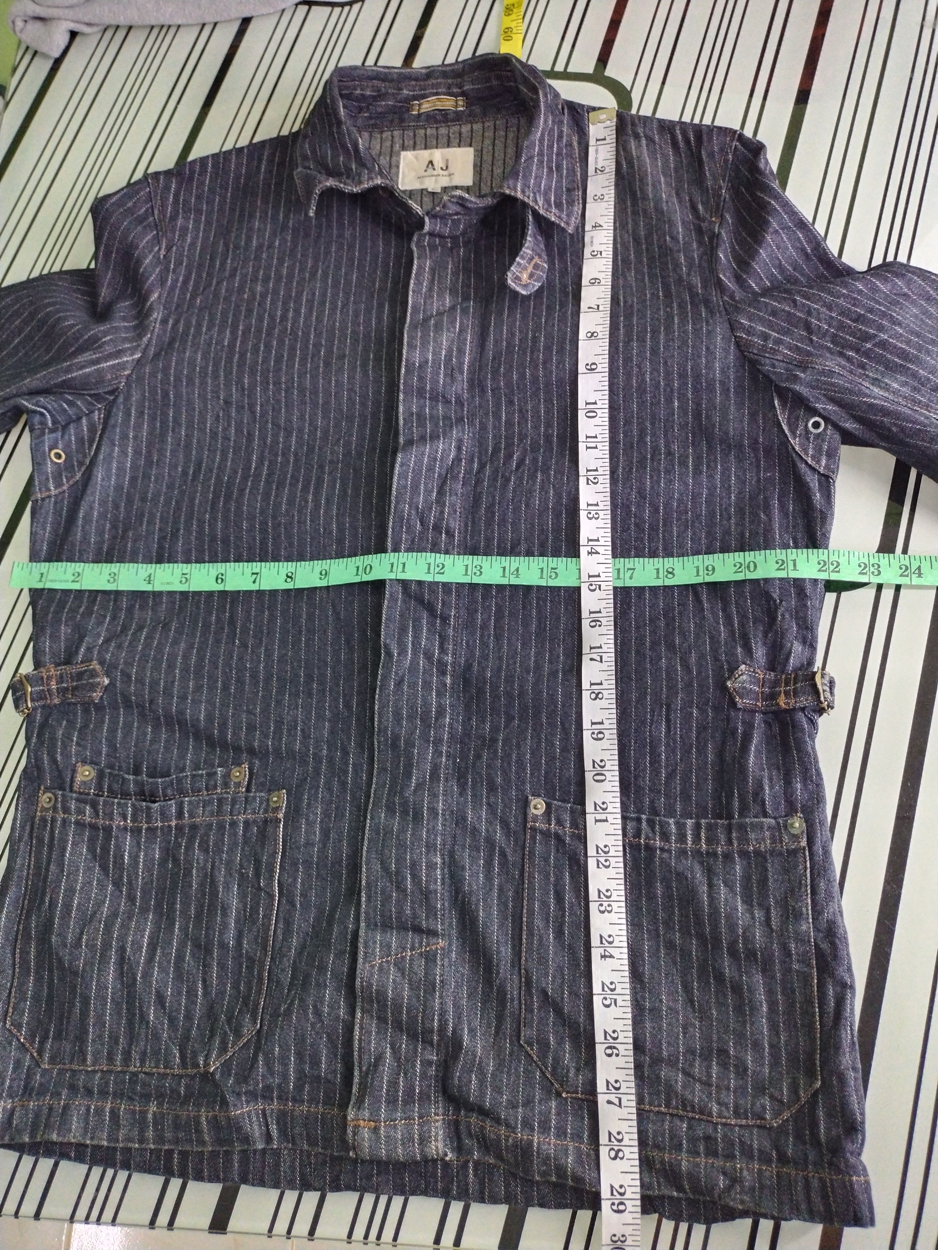 Alexander Julian Alexander Julian Hickory Stripe Indigo Jacket Size US L / EU 52-54 / 3 - 13 Thumbnail
