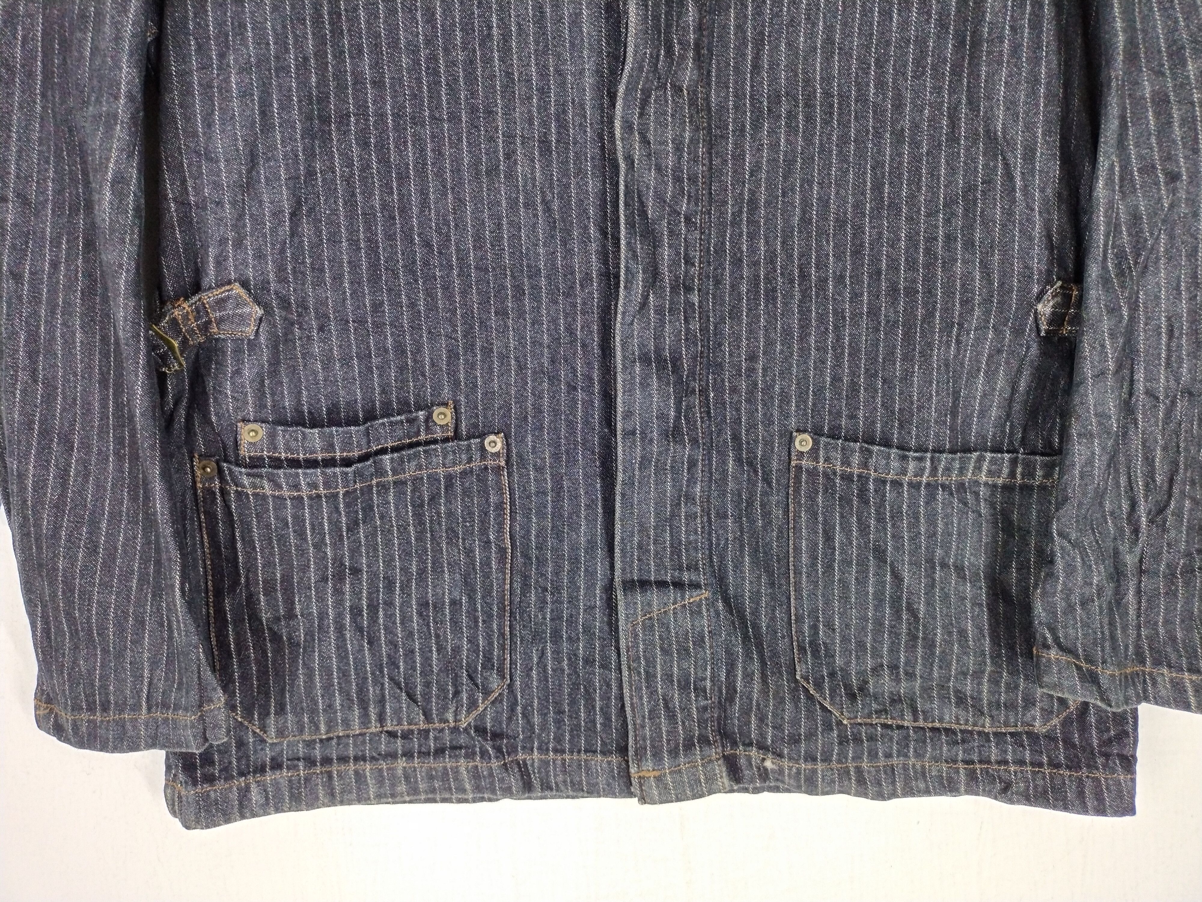 Alexander Julian Alexander Julian Hickory Stripe Indigo Jacket Size US L / EU 52-54 / 3 - 9 Thumbnail