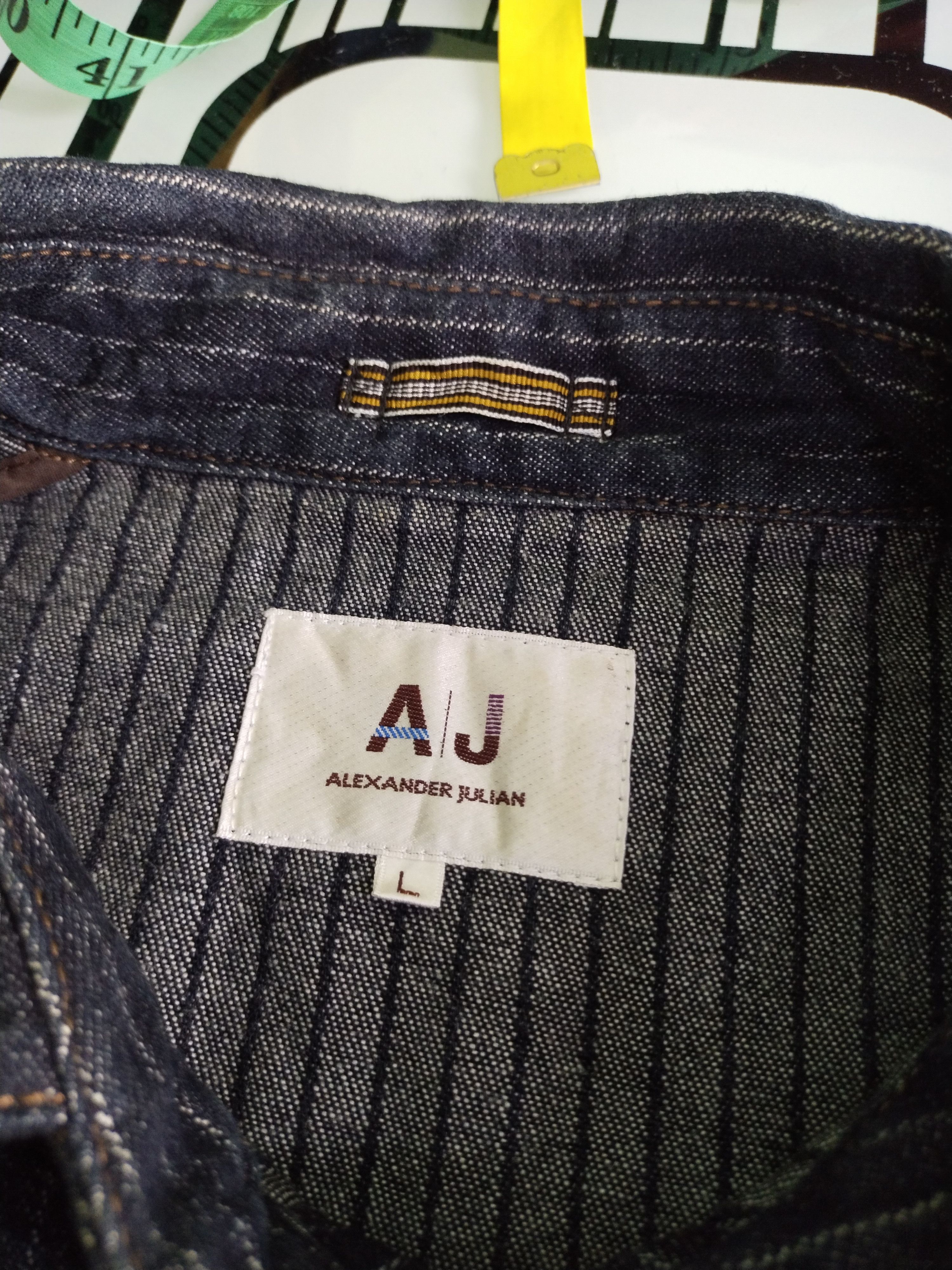 Alexander Julian Alexander Julian Hickory Stripe Indigo Jacket Size US L / EU 52-54 / 3 - 10 Thumbnail