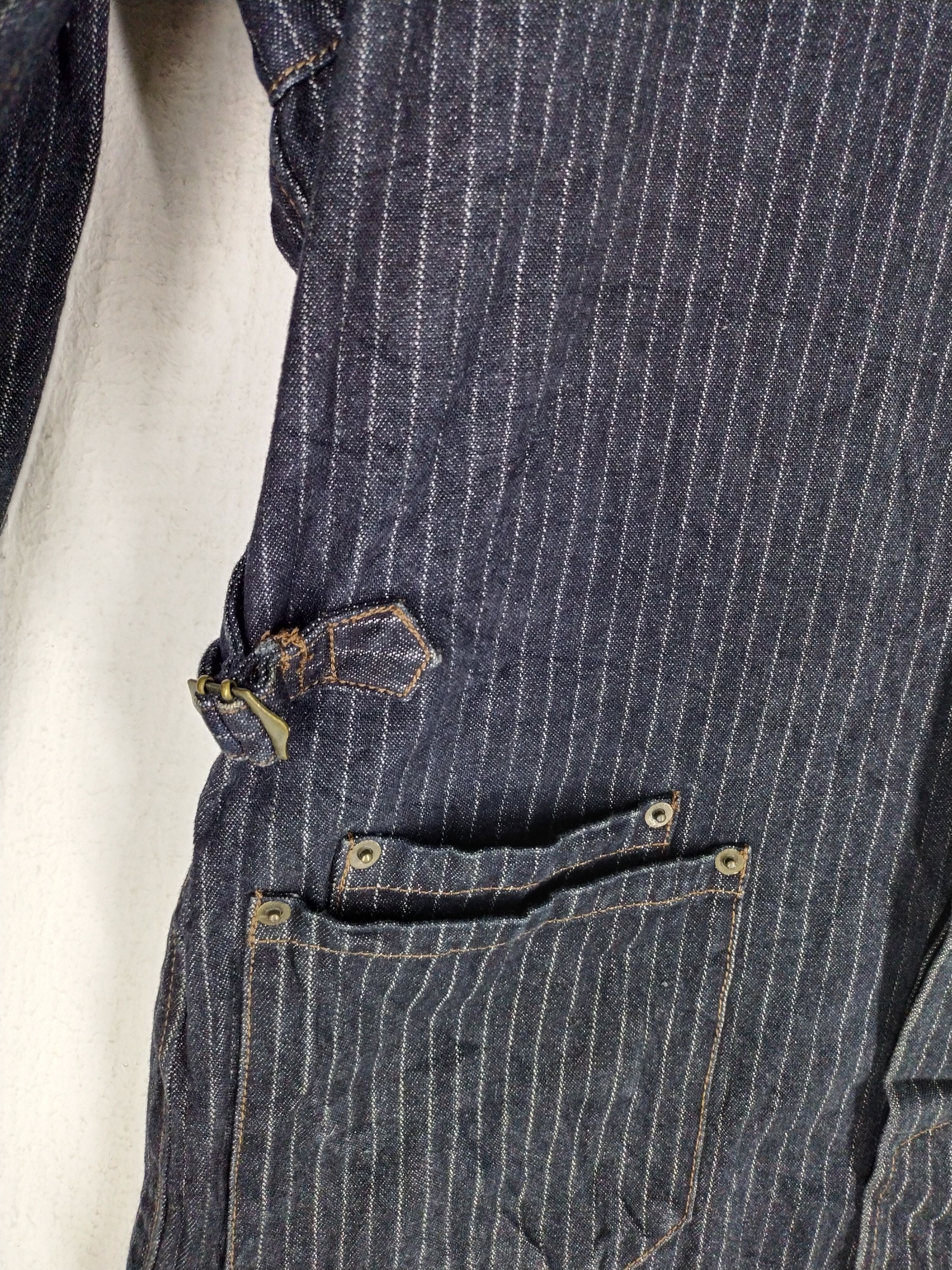 Alexander Julian Alexander Julian Hickory Stripe Indigo Jacket Size US L / EU 52-54 / 3 - 8 Thumbnail