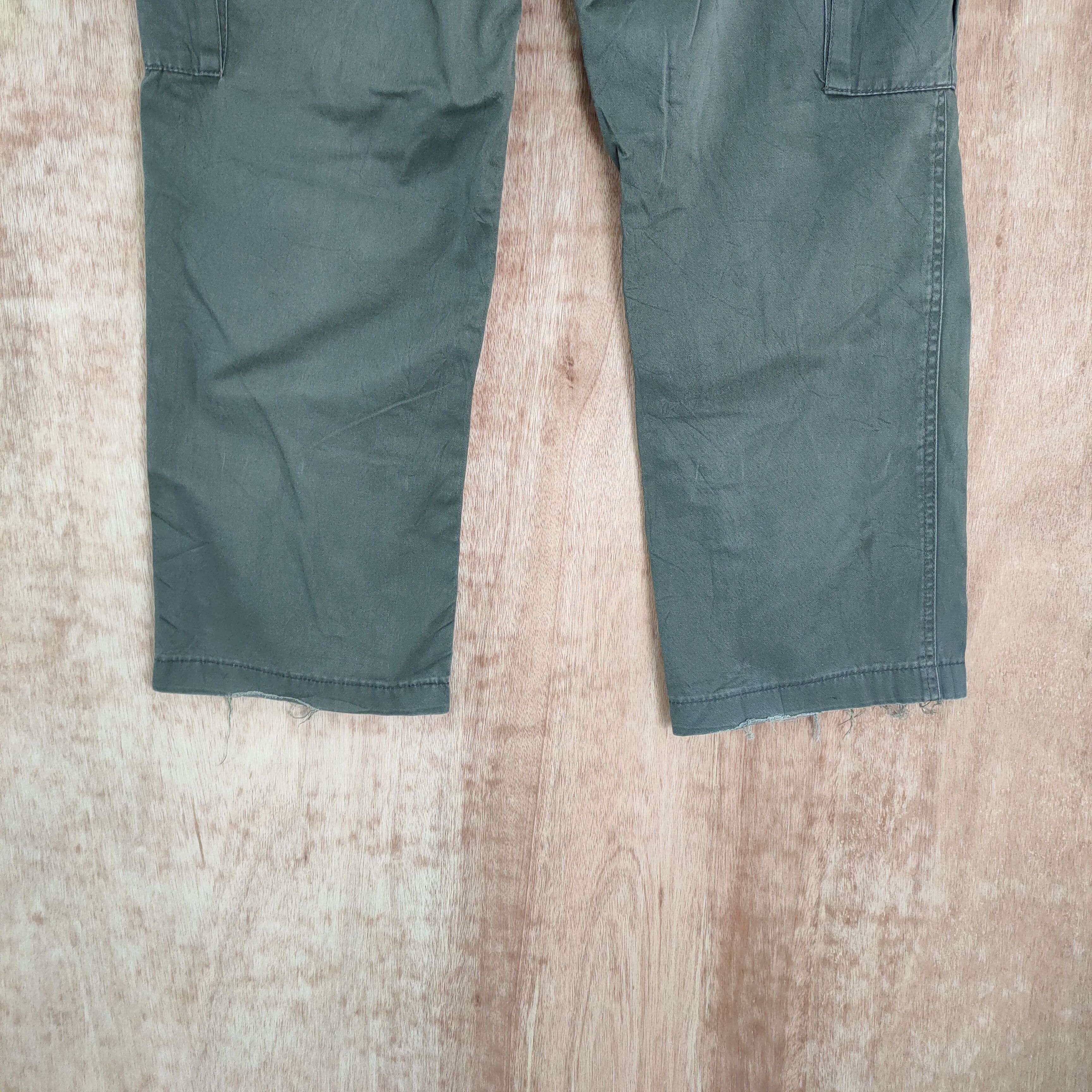 Japanese Brand VINTAGE REAL STANDARD FADED CARGO PANTS Size US 36 / EU 52 - 7 Thumbnail