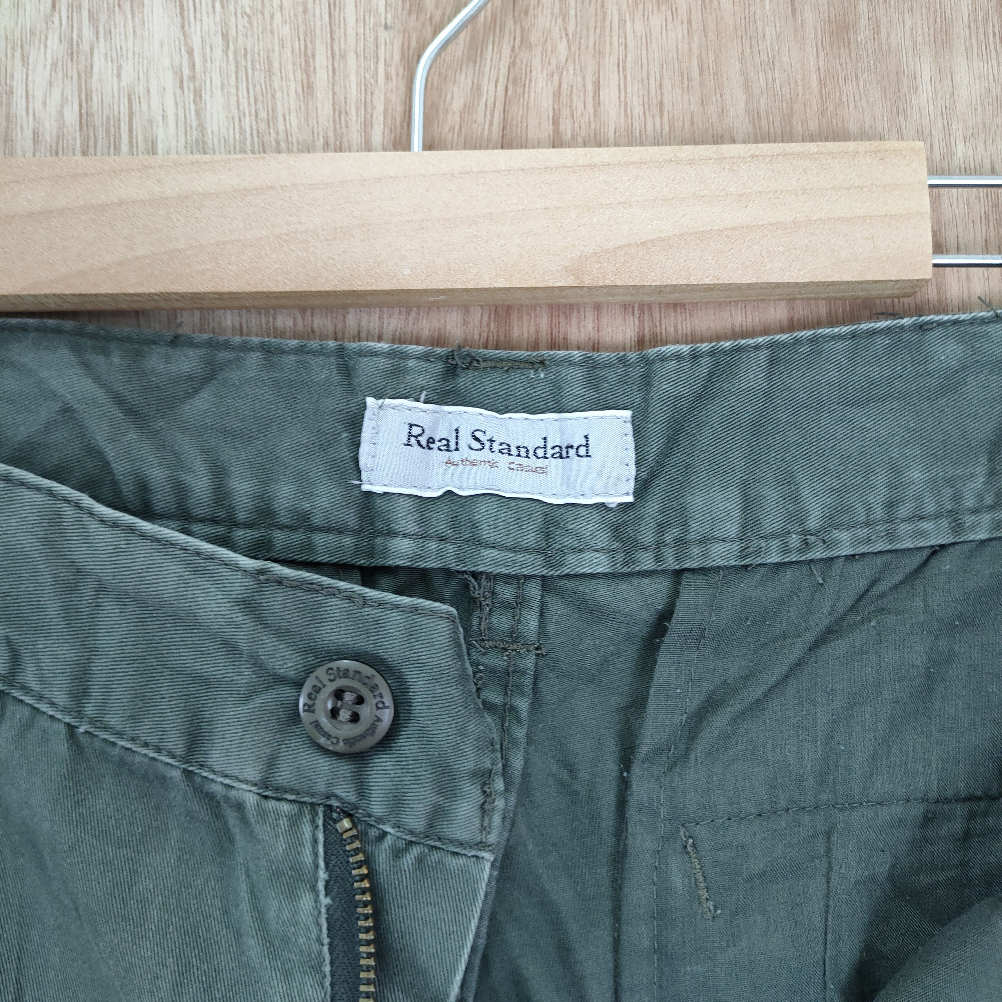 Japanese Brand VINTAGE REAL STANDARD FADED CARGO PANTS Size US 36 / EU 52 - 8 Thumbnail