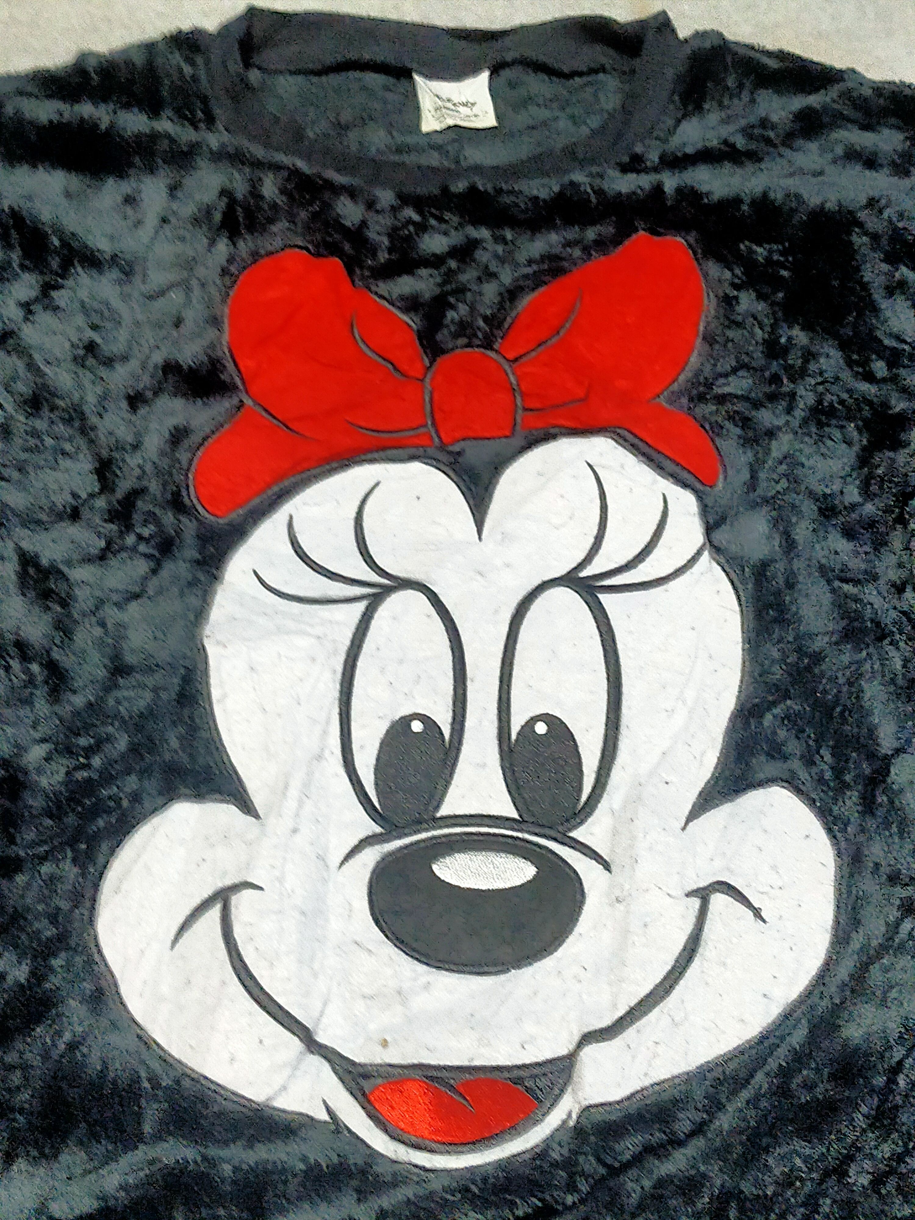Disney DISNEY MINNIE MOUSE BIG LOGO FUZZY SWEATSHIRT LADIES Size M / US 6-8 / IT 42-44 - 2 Thumbnail
