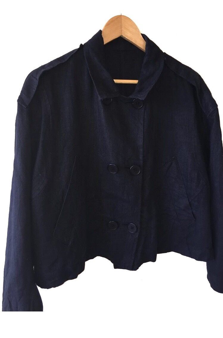 Y's Yohji yamamoto Cropped Linen jacket Size US L / EU 52-54 / 3 - 3 Thumbnail