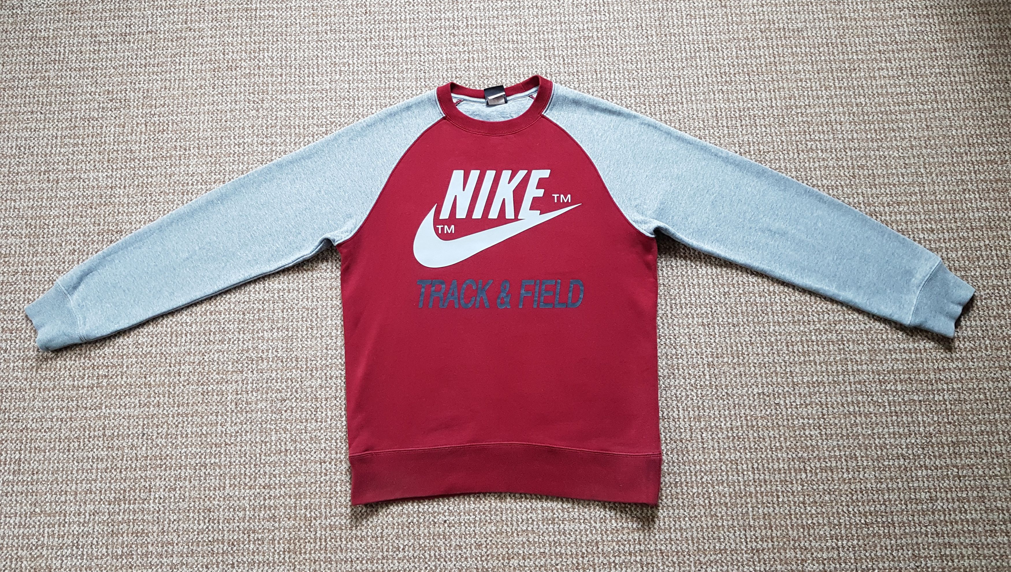 Nike Nike Track & Field Vintage Sweatshirt Big Logo Swoosh Size US M / EU 48-50 / 2 - 1 Thumbnail