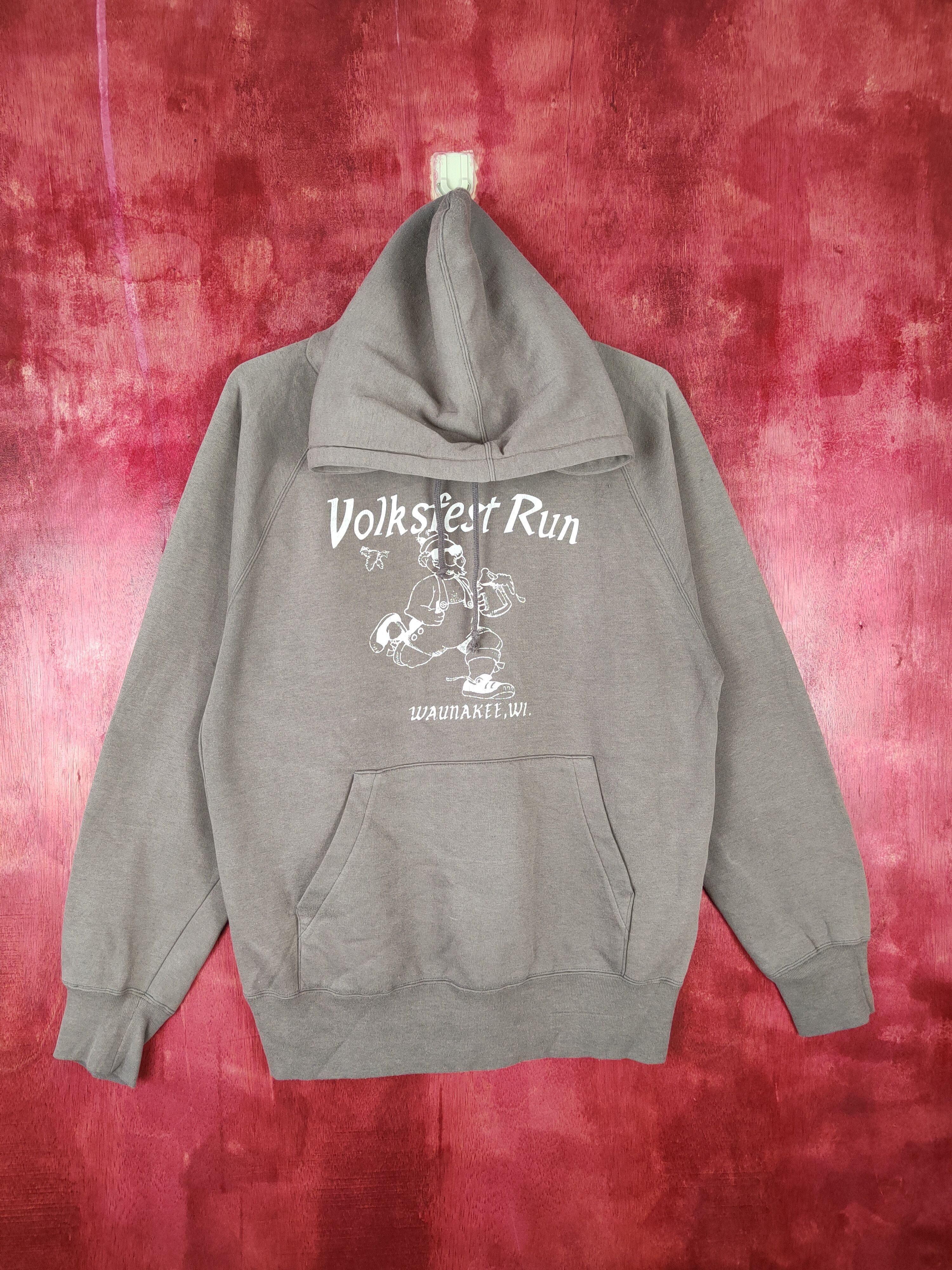 Vintage Ammo Box Volksfest Run Gray Hoodie Sweatshirt vintage #4847 Size US M / EU 48-50 / 2 - 1 Thumbnail