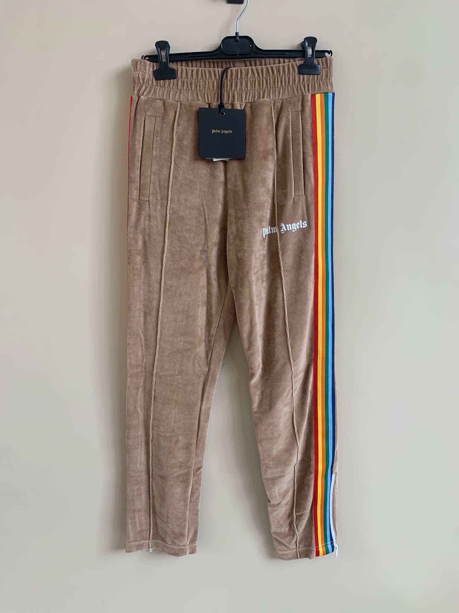 Palm Angels Chenille Sweat Pants in Brown / Multicolor Size US 30 / EU 46 - 2 Thumbnail