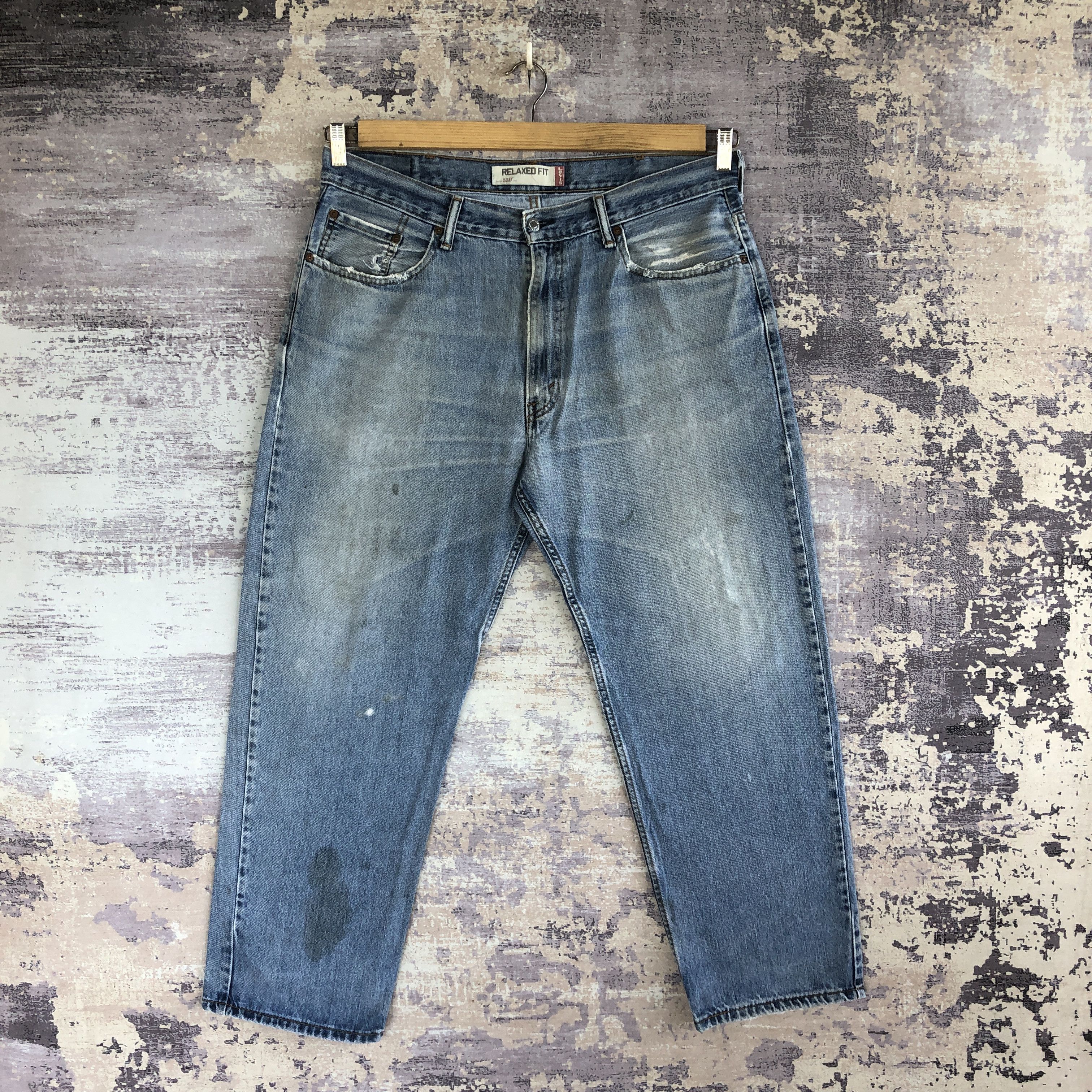 Vintage Levi's 550 Faded Blue Jeans Levis Medium Wash Denim