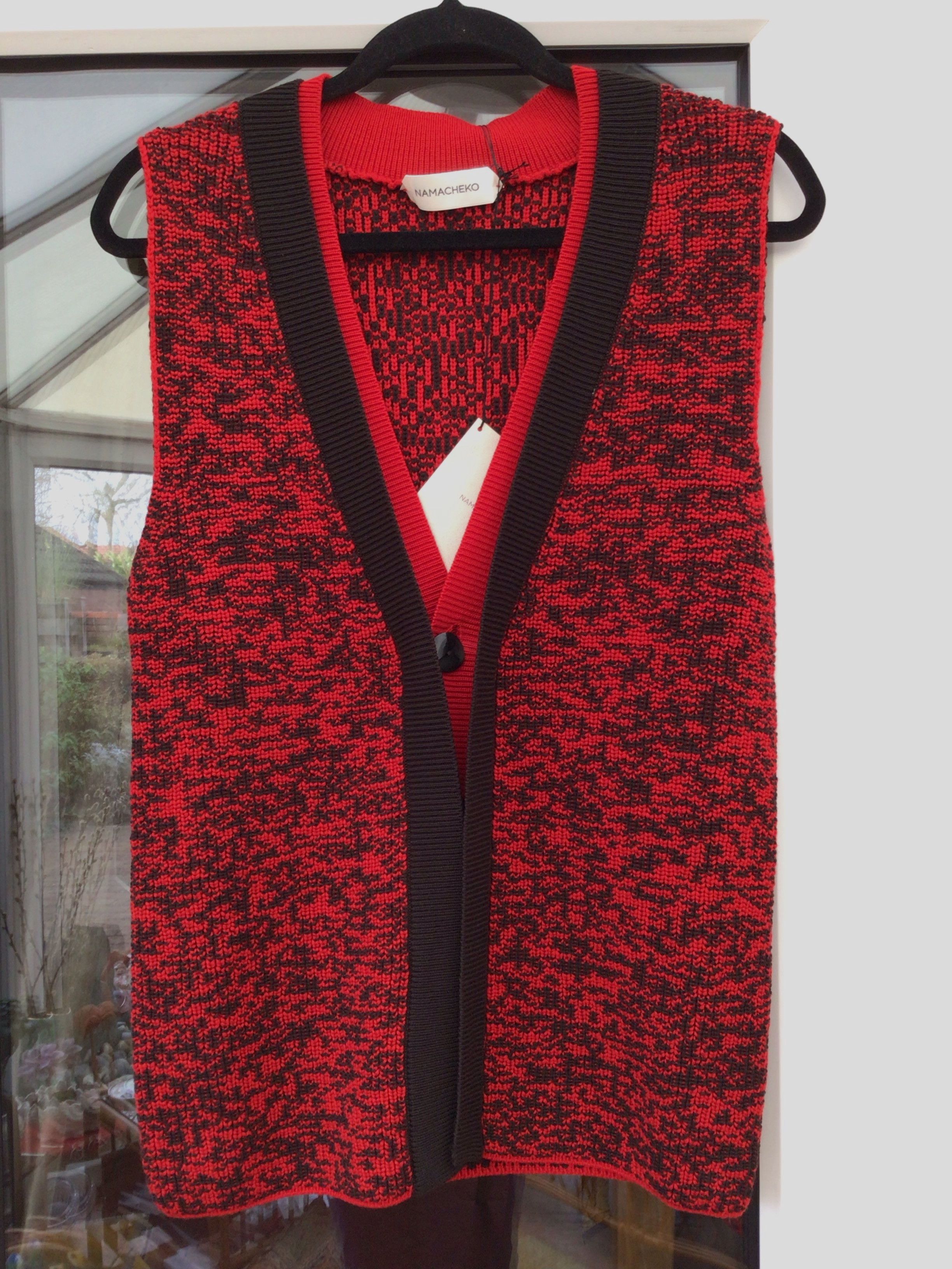 image of Namacheko Kuchinska Cardigan in Red, Men's (Size XS)