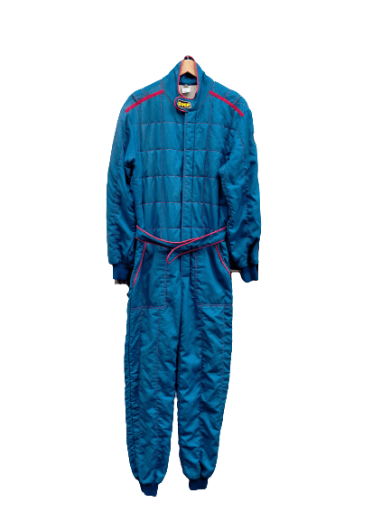 Image of Vintage Omp Nomex Racing Suit in Blue Red, Men's (Size 36)