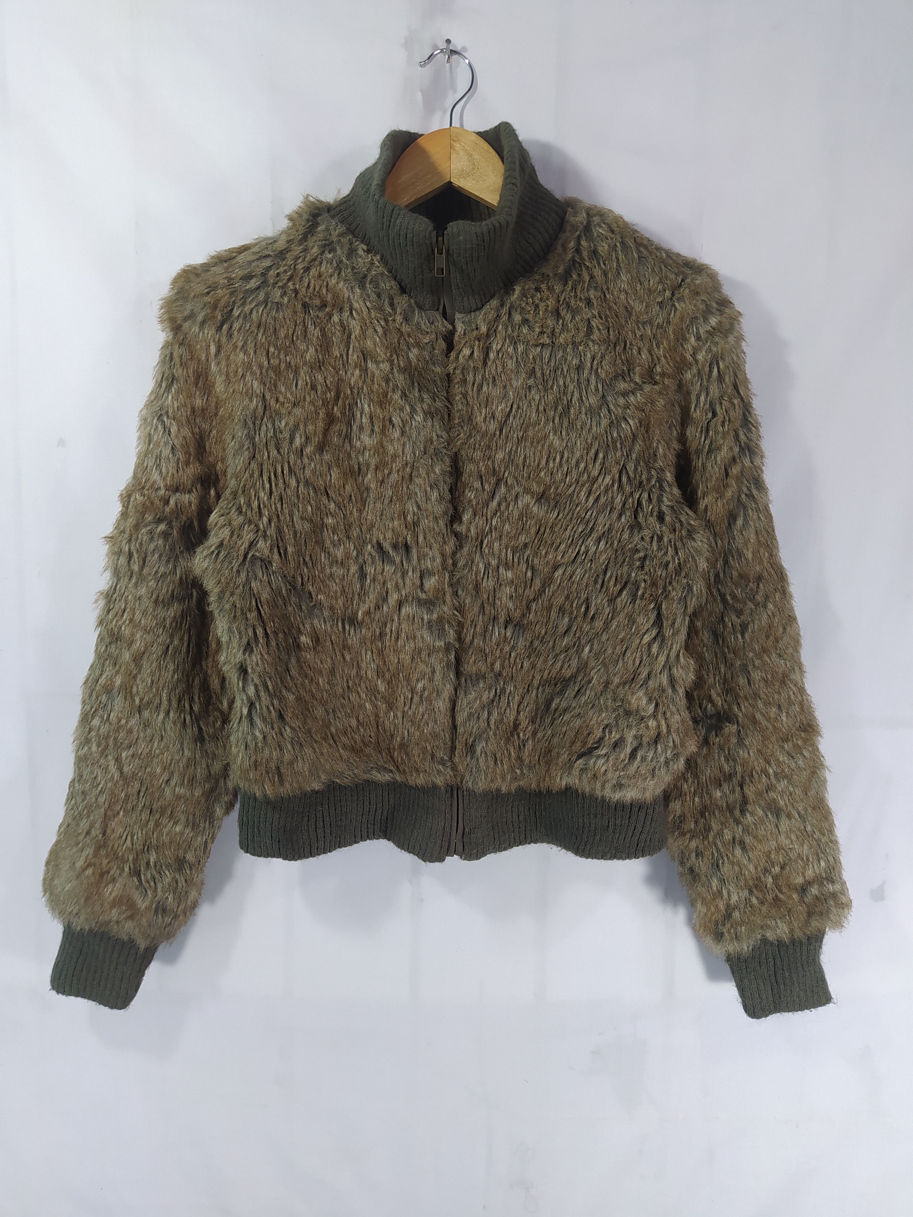 20471120 × Japanese Brand ⭐ STEALS ⭐Japanese brand faux fur cropped jacket Size M / US 6-8 / IT 42-44 - 2 Thumbnail