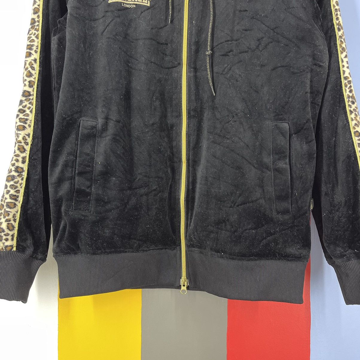 Lonsdale LONSDALE LONDON Black Velvet Zipper Hoodie #1083/AL Size S / US 4 / IT 40 - 9 Thumbnail