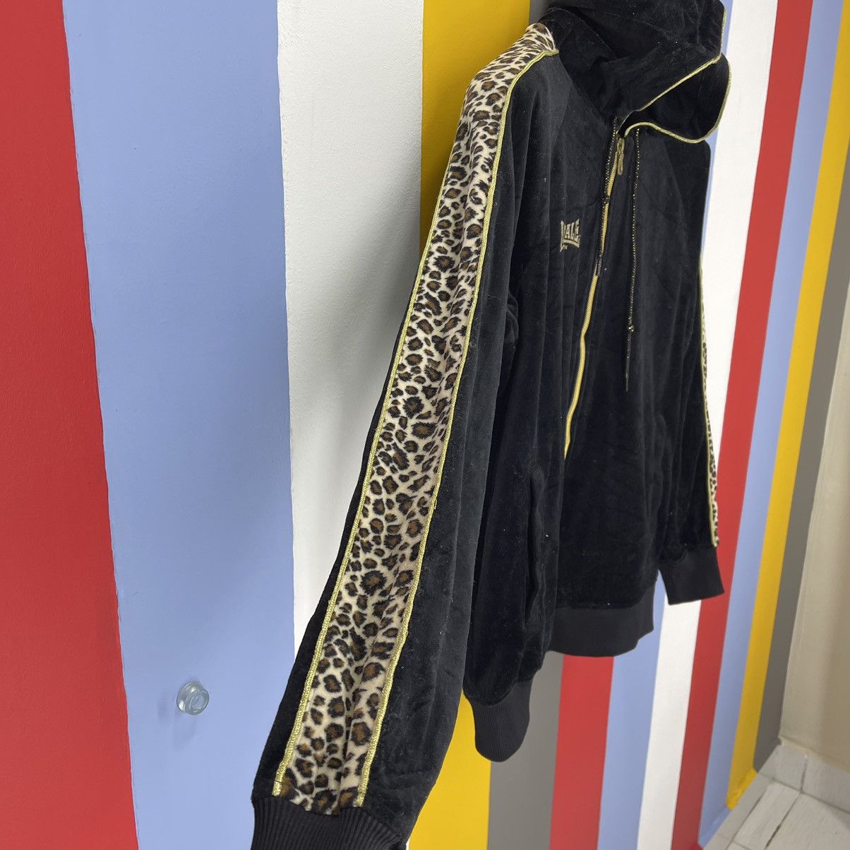 Lonsdale LONSDALE LONDON Black Velvet Zipper Hoodie #1083/AL Size S / US 4 / IT 40 - 8 Thumbnail